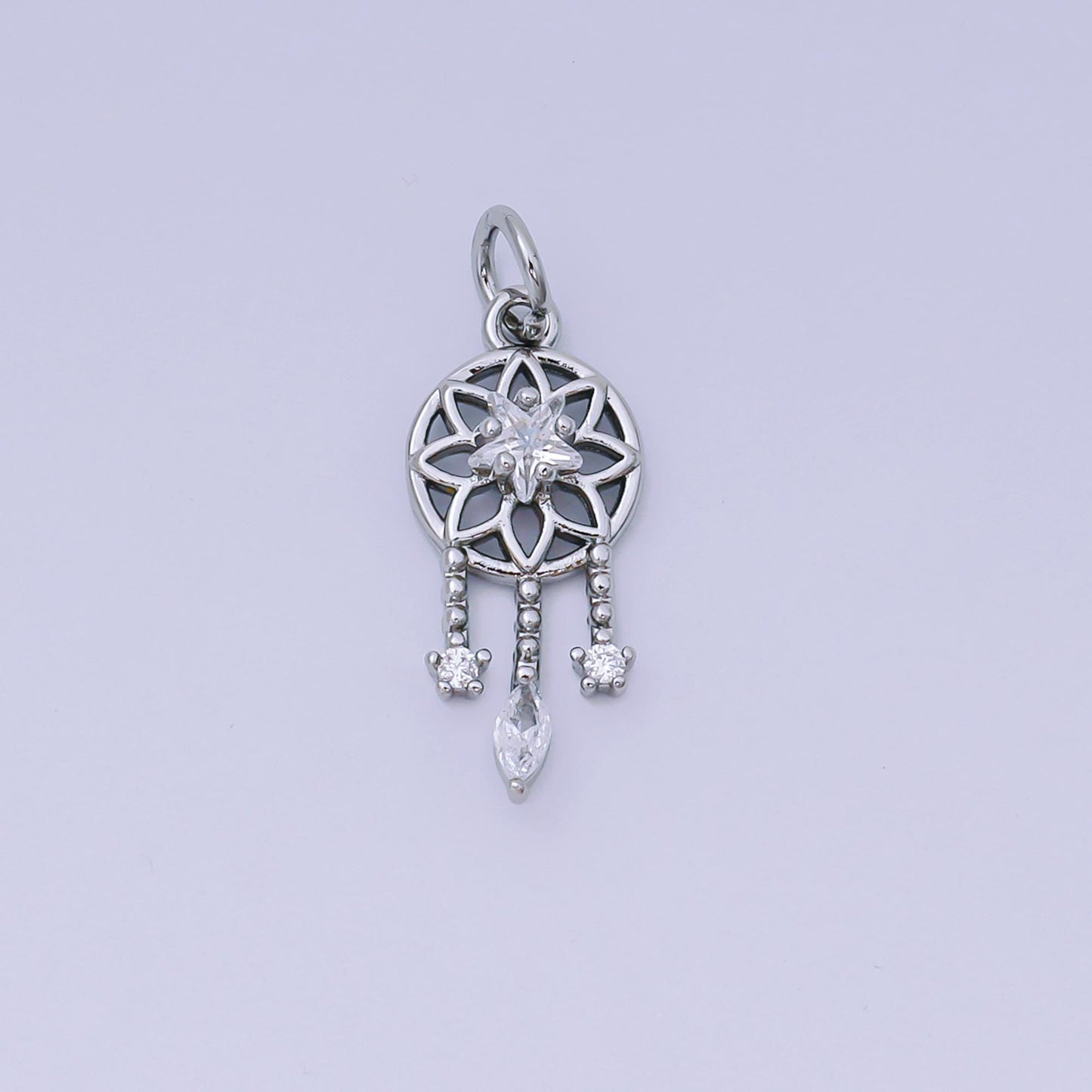 Tiny Dream Catcher Charm in 24k gold filled | AJ-469