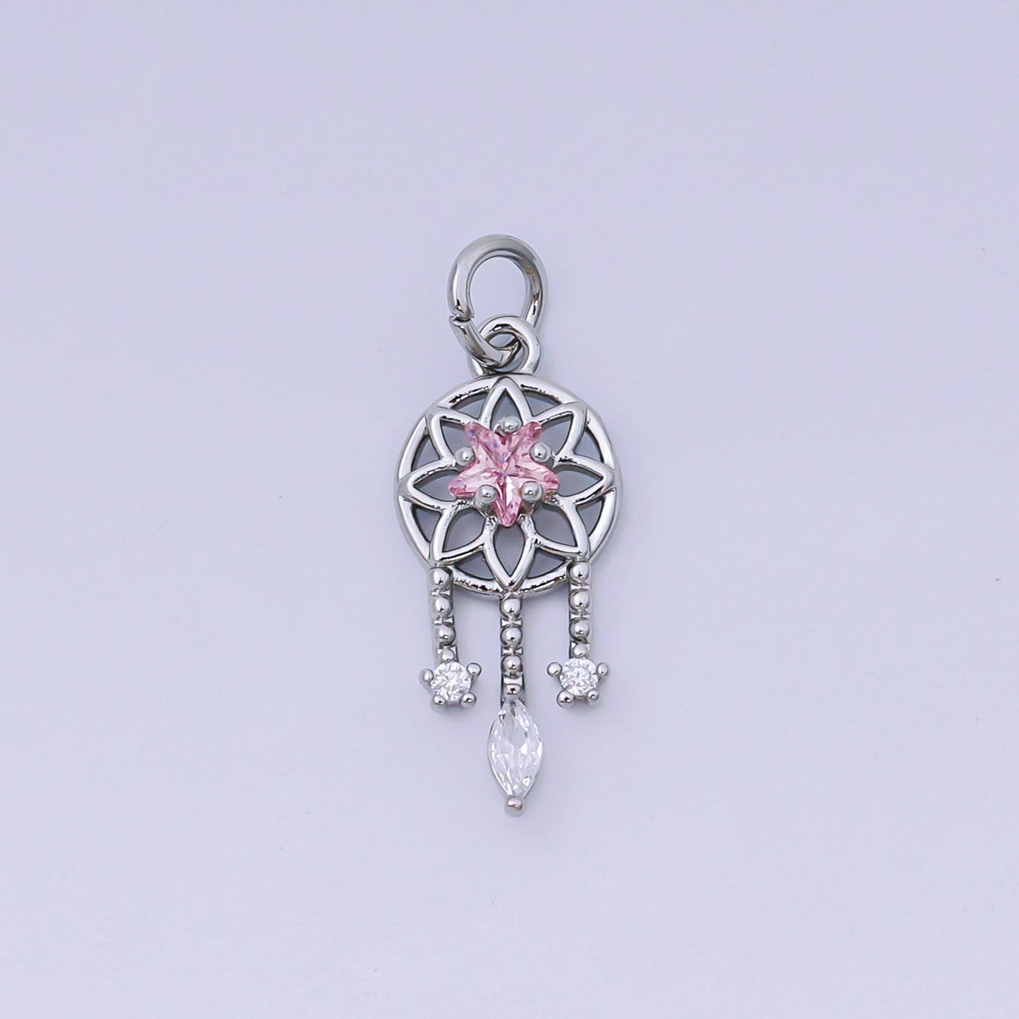 Tiny Dream Catcher Charm in 24k gold filled | AJ-469