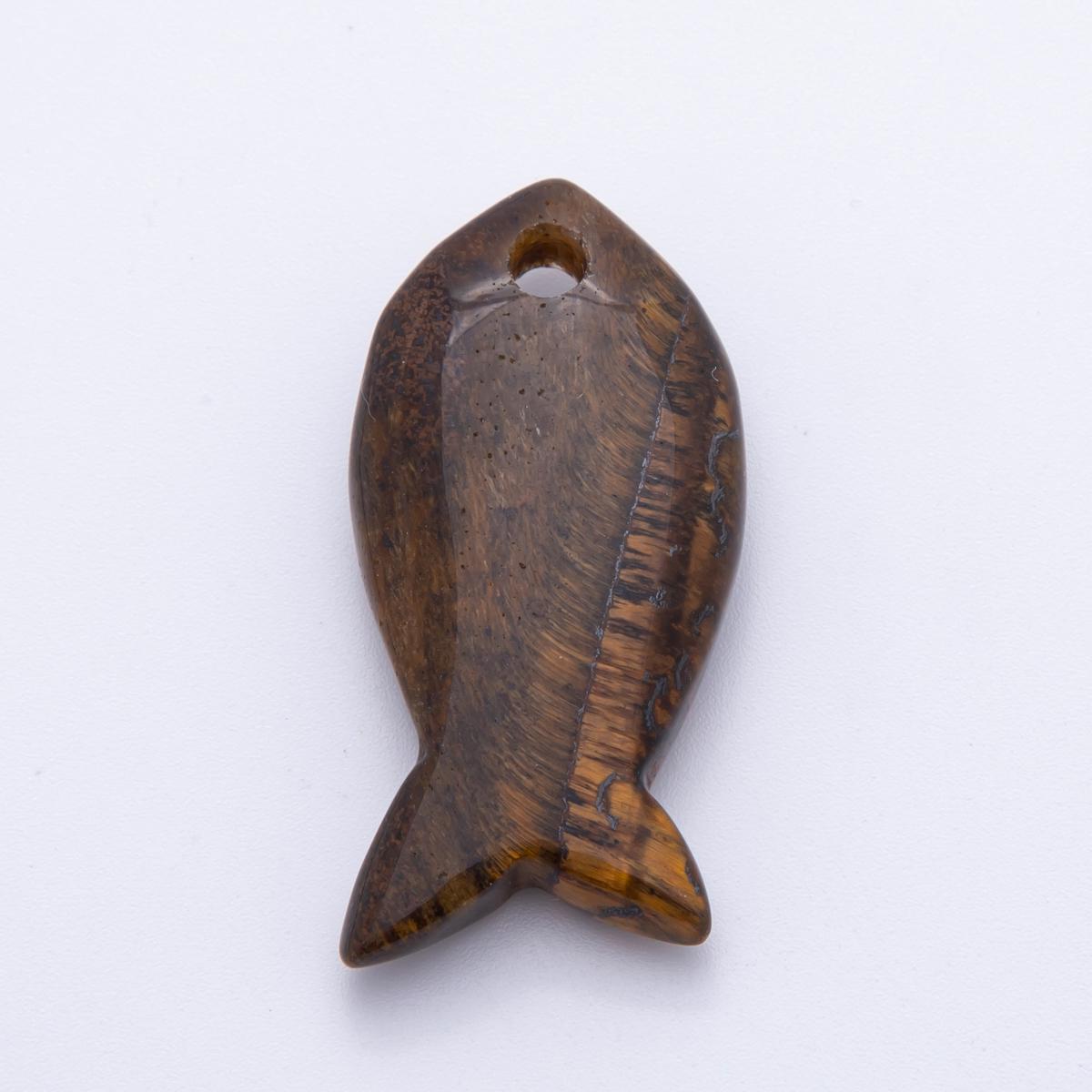 New Big Gemstone Fish Pendant Natural Stone Fish Charm for Necklace Bracelet Jewelry Making Supply 18k Gold Filled Charm Z-1242