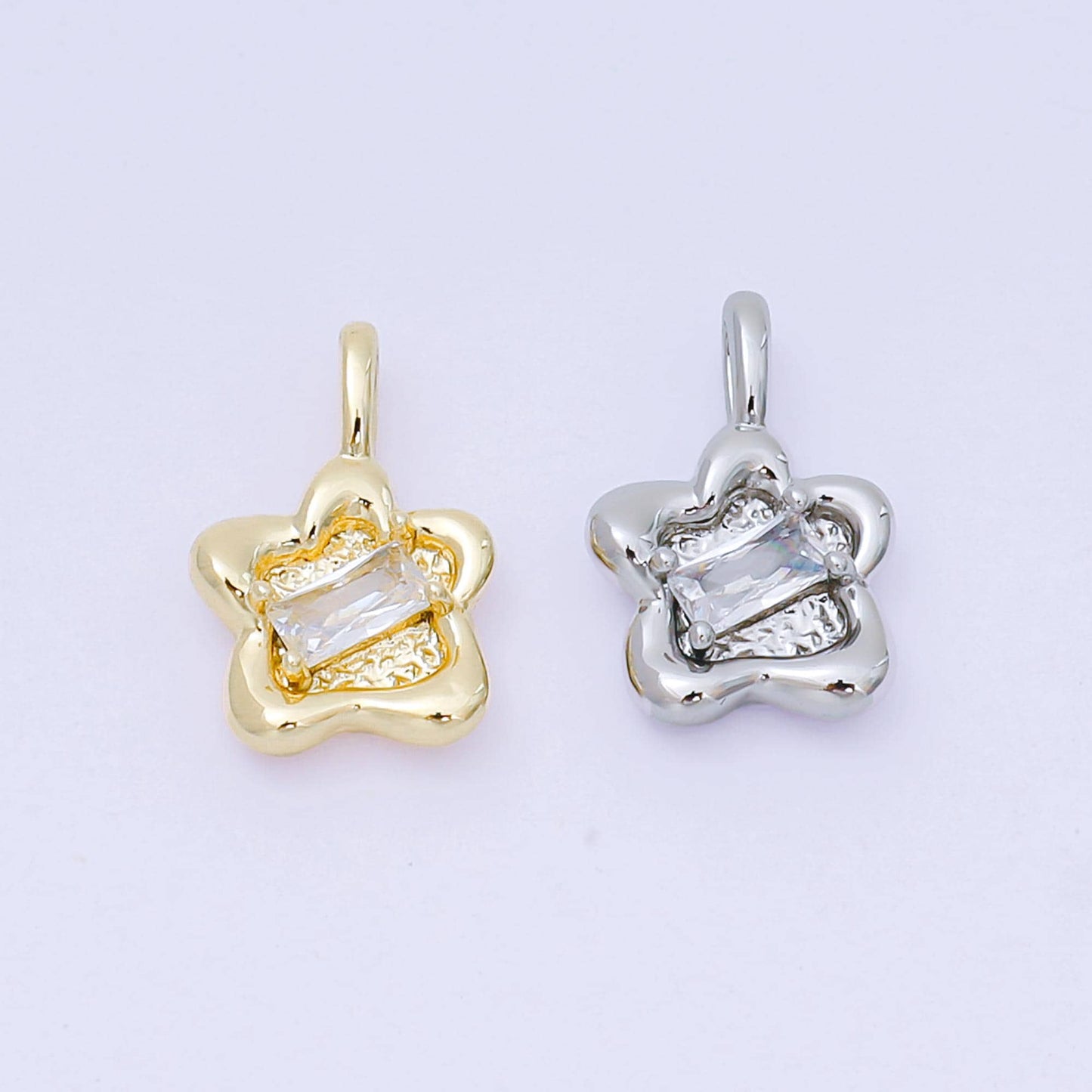Mini Gold Twinkle Star Charm Cubic STAR Charm Celestial Pendant Dangle Charms for Bracelet Necklace Earring Supply Component  AH-515