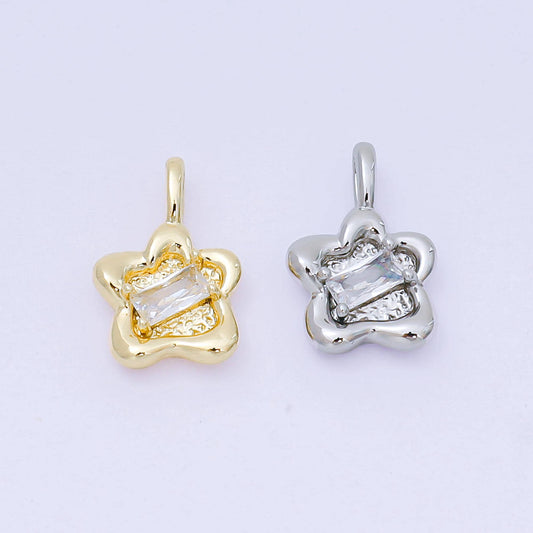 Mini Gold Twinkle Star Charm Cubic STAR Charm Celestial Pendant Dangle Charms for Bracelet Necklace Earring Supply Component  AH-515