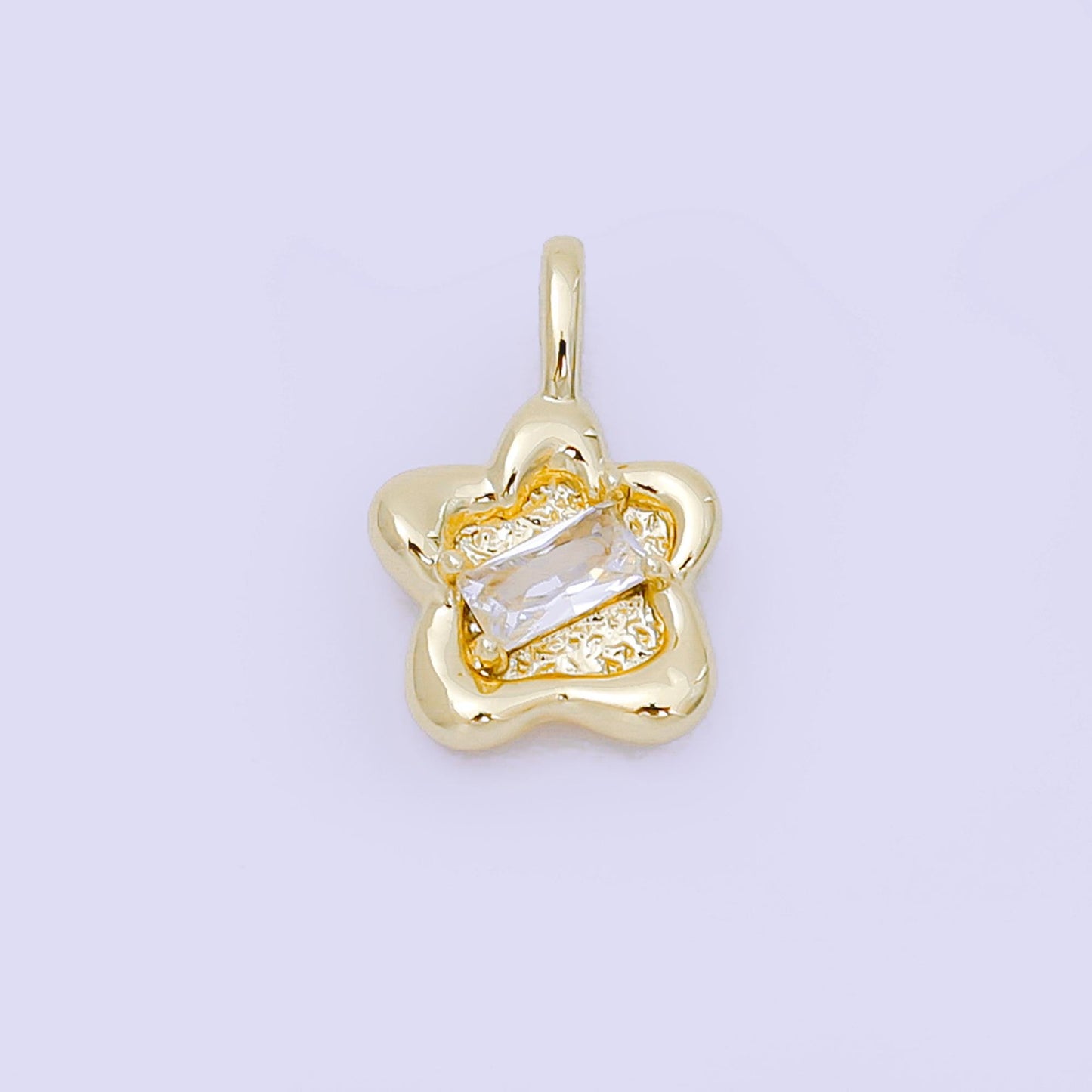 Mini Gold Twinkle Star Charm Cubic STAR Charm Celestial Pendant Dangle Charms for Bracelet Necklace Earring Supply Component  AH-515