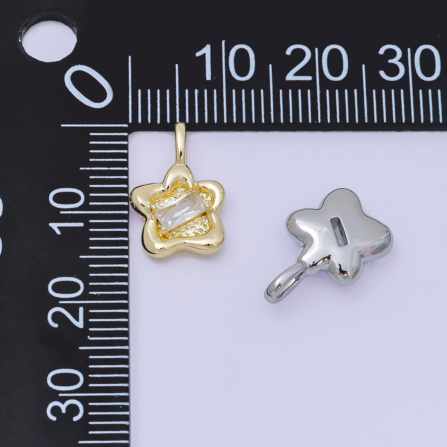 Mini Gold Twinkle Star Charm Cubic STAR Charm Celestial Pendant Dangle Charms for Bracelet Necklace Earring Supply Component  AH-515