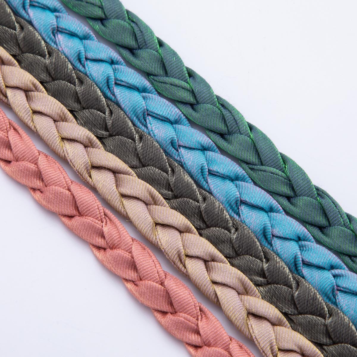 Pastel Braided Soft Fabric Necklace 17 inch long for Necklace Charm Jewelry DIY Supply WA-880