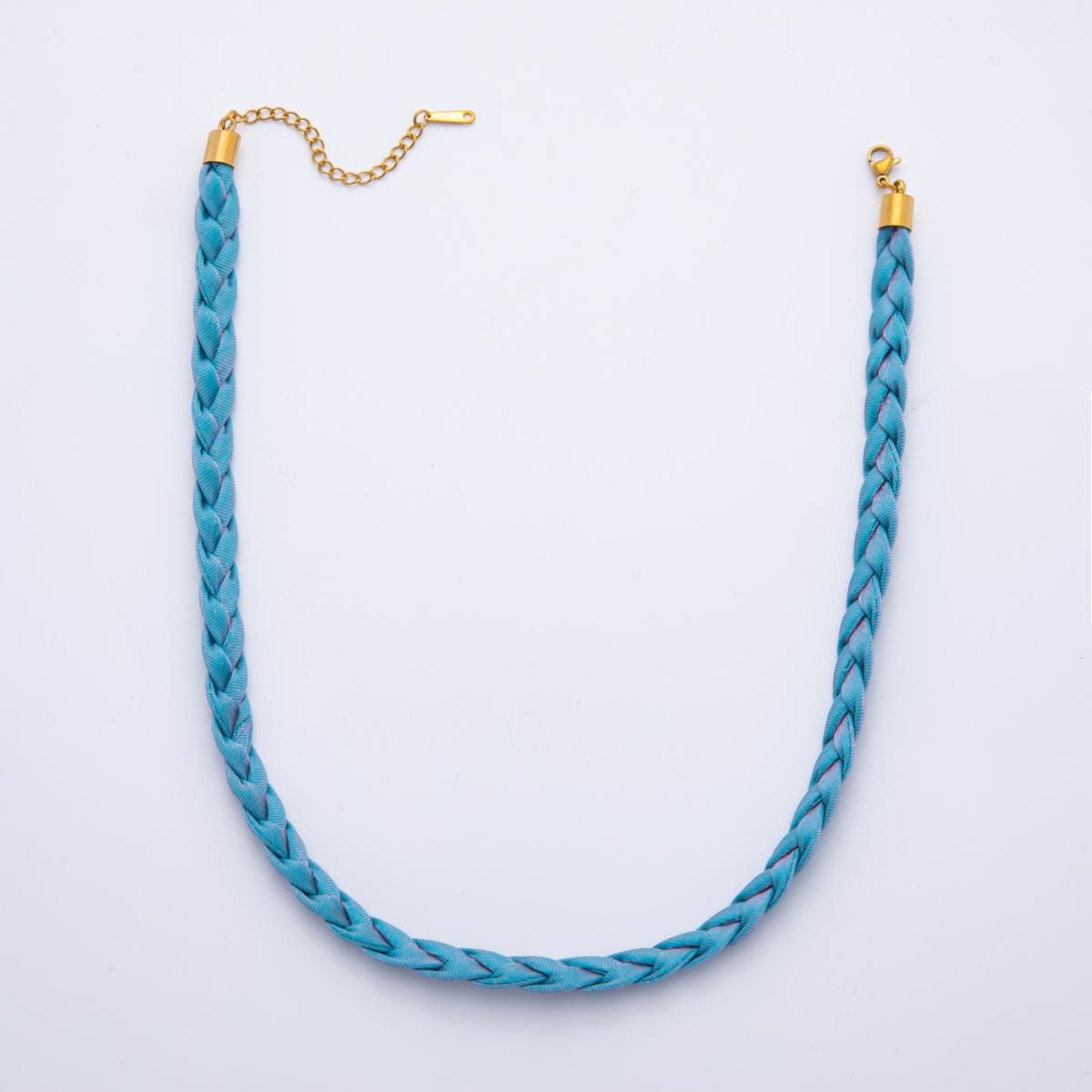Pastel Braided Soft Fabric Necklace 17 inch long for Necklace Charm Jewelry DIY Supply WA-880