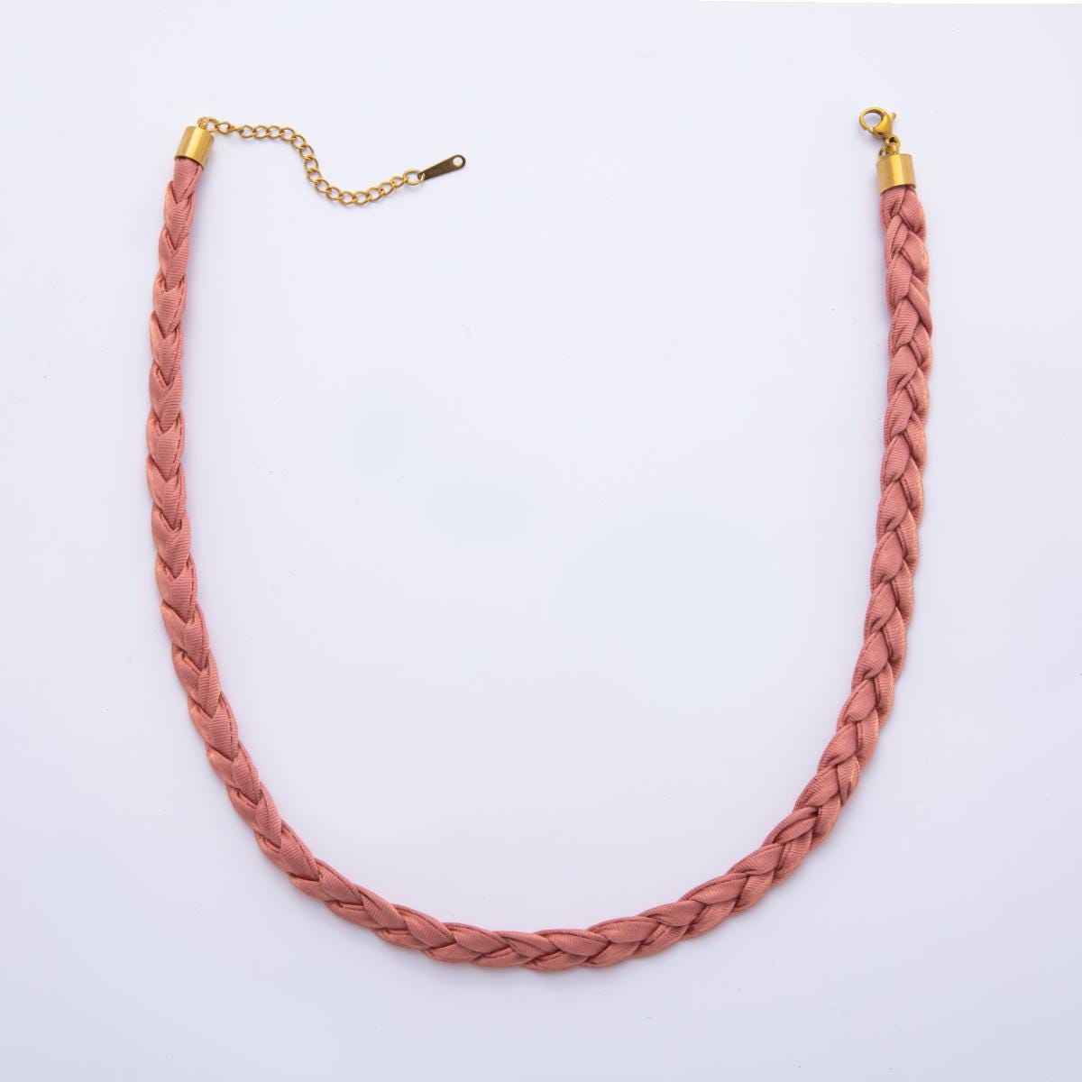 Pastel Braided Soft Fabric Necklace 17 inch long for Necklace Charm Jewelry DIY Supply WA-880