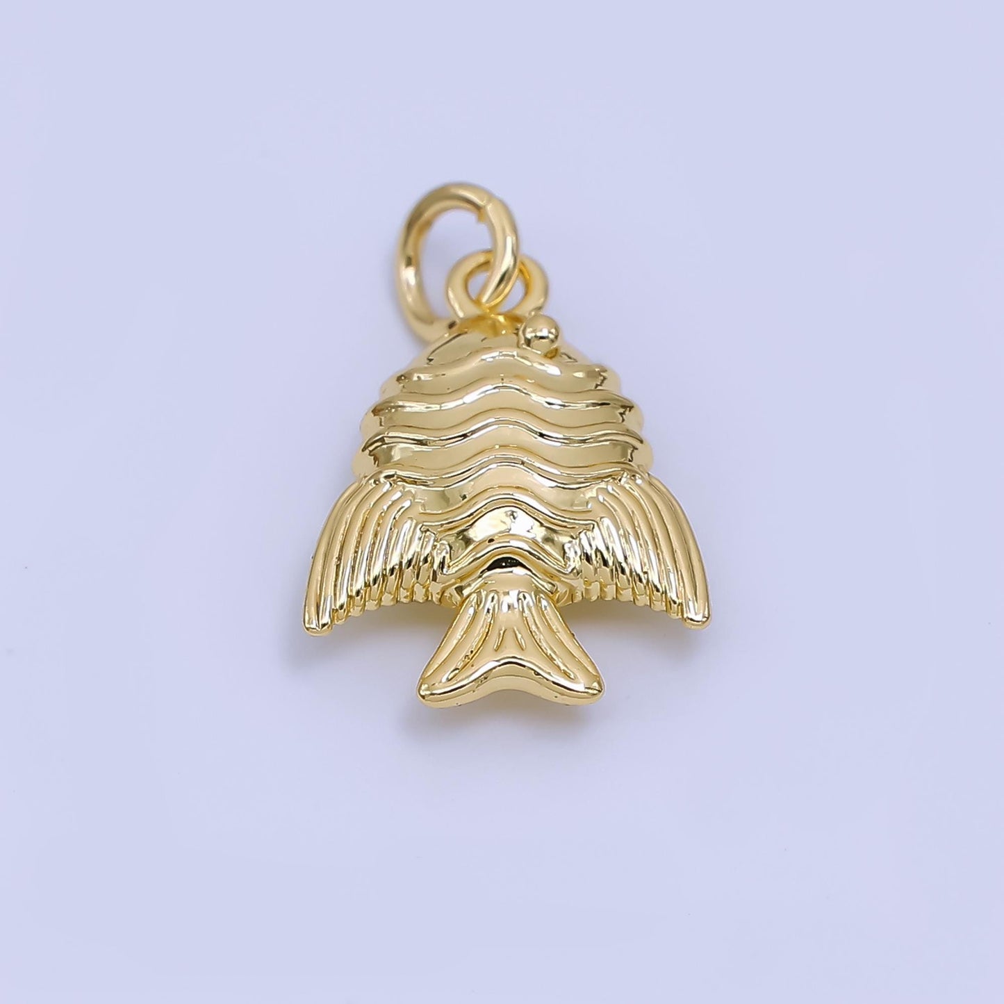Gold & Silver Fish Charms – Ocean Inspired Pendant for DIY Jewelry, Nautical Tropical Fish Charm, Beach Theme Necklace Supplies AJ-481