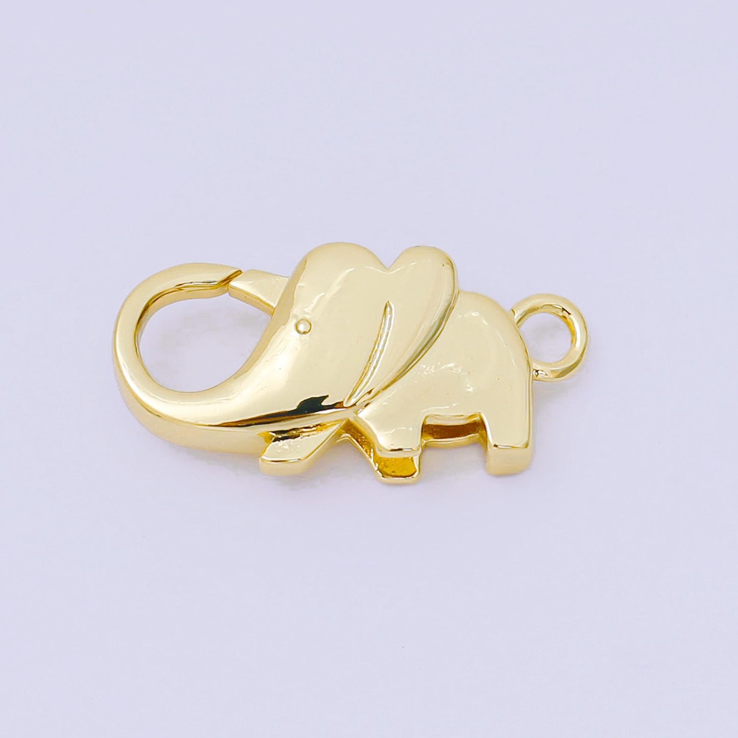 24K Gold Filled Elephant Lobster Clasp Closure Finding in Gold & Silver | Z1318