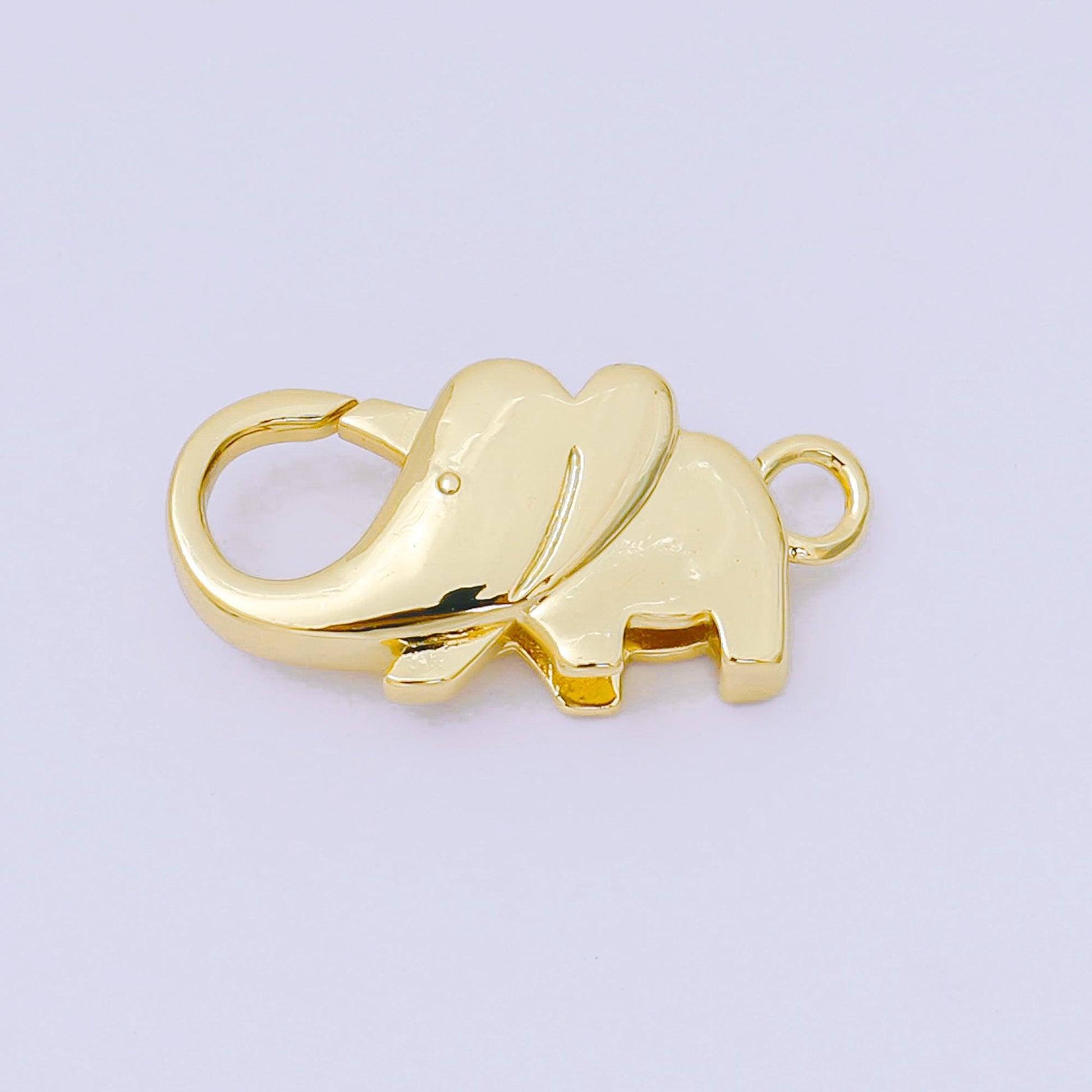 24K Gold Filled Elephant Lobster Clasp Closure Finding in Gold & Silver | Z1318