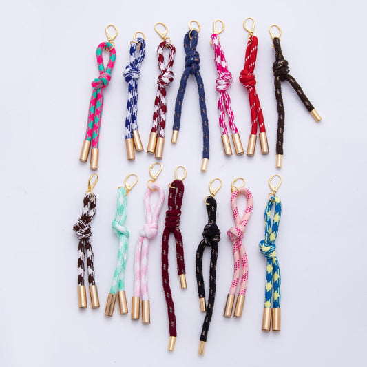 Fun Colorful Handcrafted Cord Earrings Hoop Lever Back earrings Summer gift for her birthday AJ-158