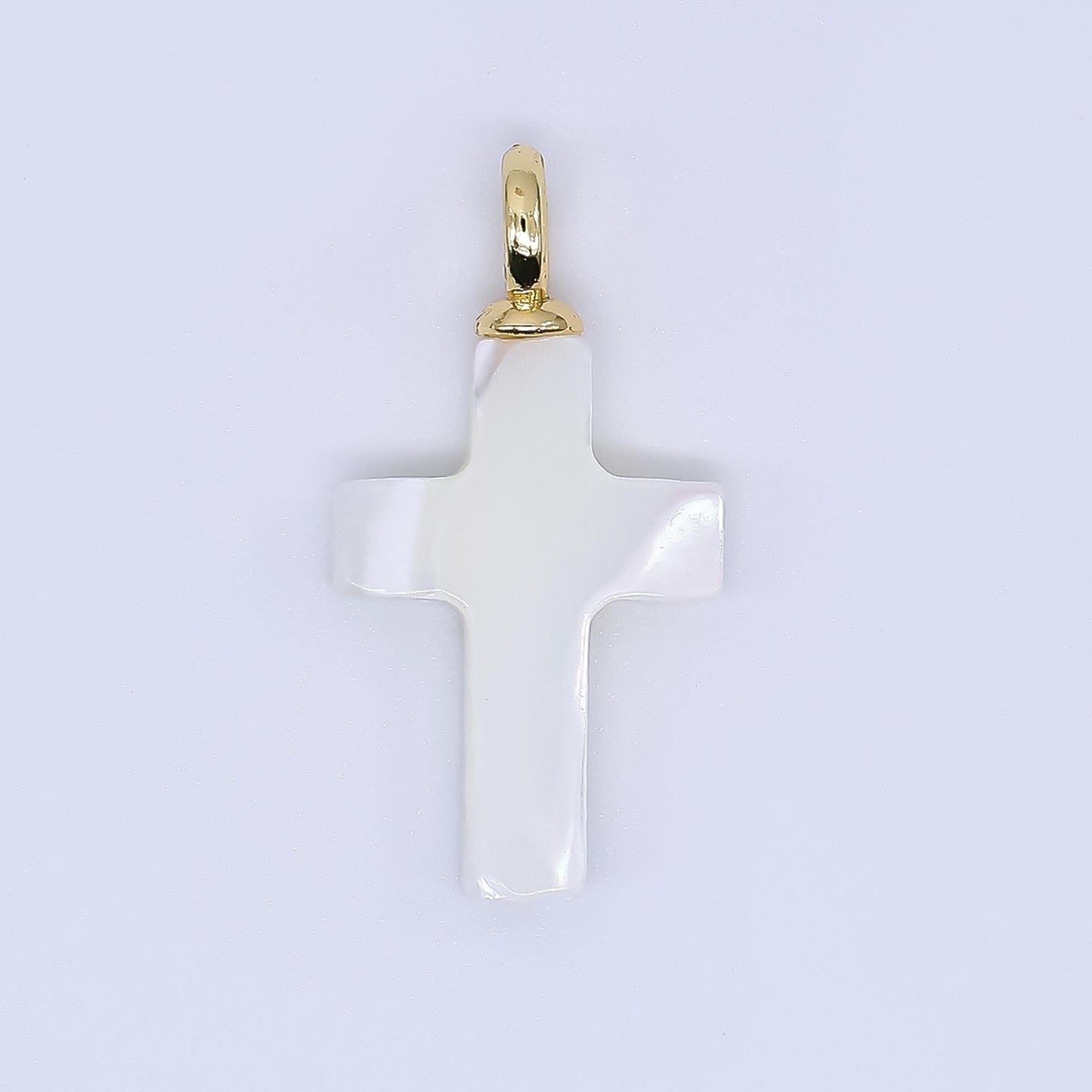 Cross pearls charm 24x13mm white Shell pearls for necklace bracelet earring Religious jewelry making minimalist AF-552