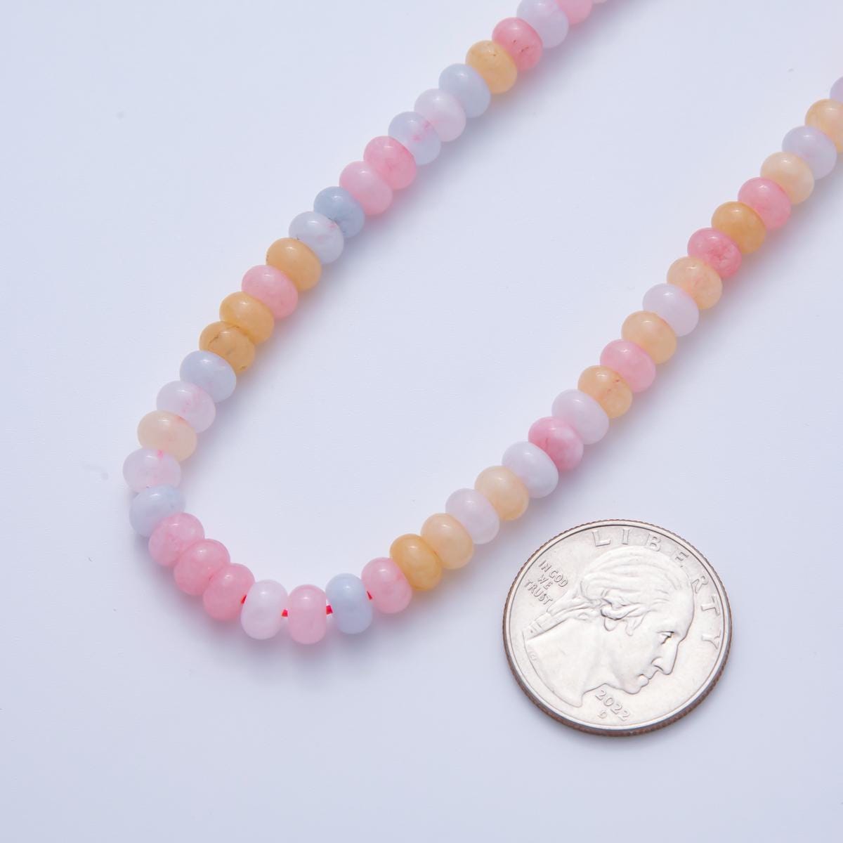 Natural Dyed Colorful Agate Rondelle Beads 4x6 mm Gray, Blue, Mix Rainbow Pink Colorful Bead By Strand for Jewelry Making Supply WA3525
