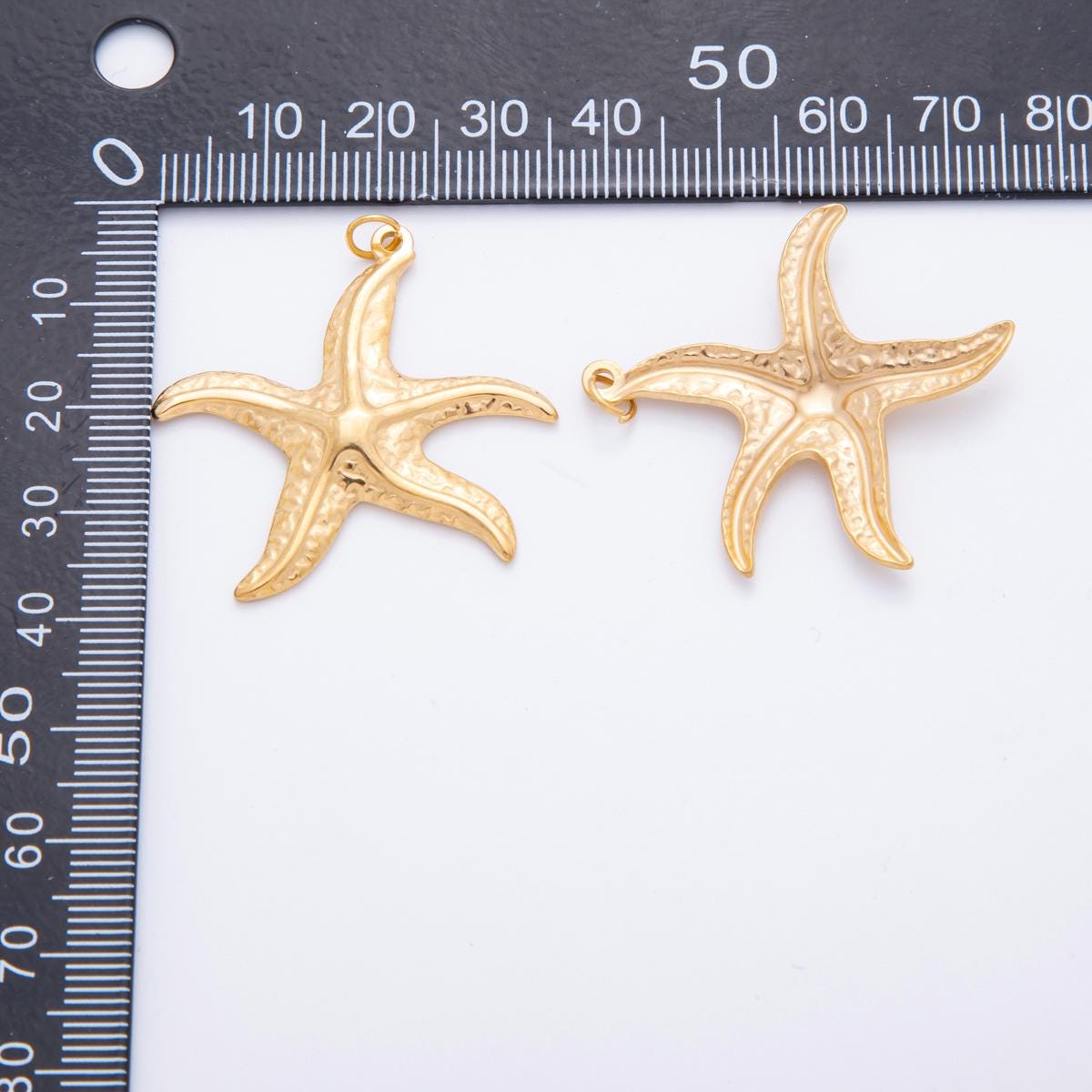 Pastel Color Enamel Star Fish PVD Gold Plated Steel Starfish Beach Under the Sea Animal Charm | J-493