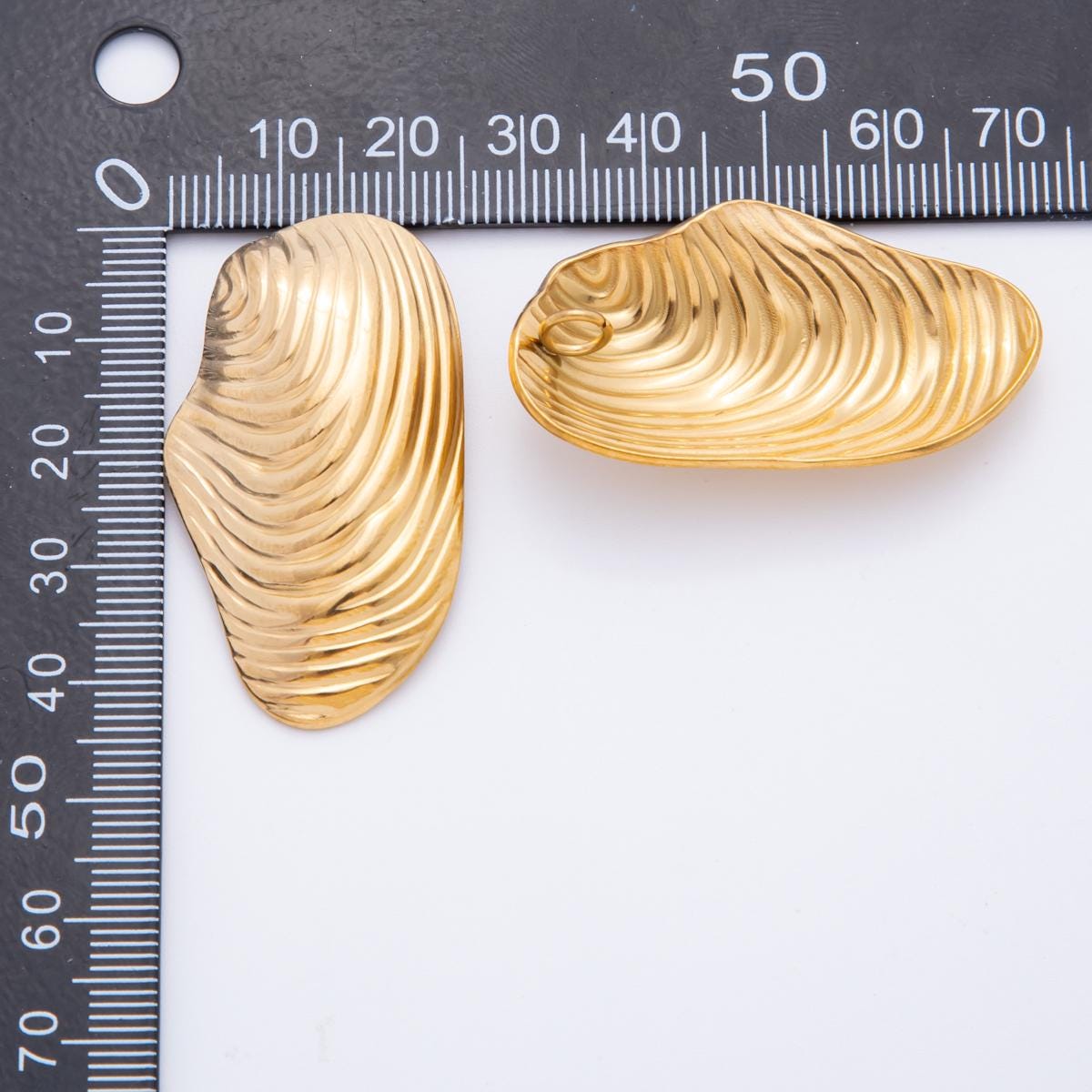 Big Gold Textured Abstract Charms Geometric Gold Rustic Charm Necklace Findings Dangle Charm for Components DIY Jewelry Making J-511