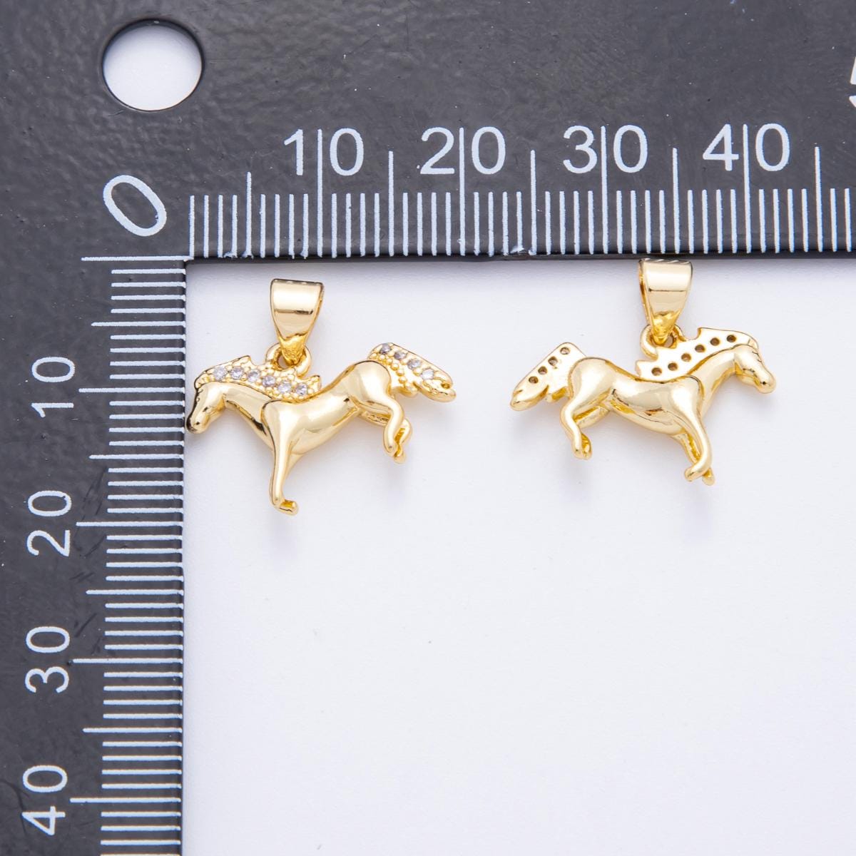 18K Gold Filled Horse Charm Wild Animal Stallion gold Pendant | AF-1118