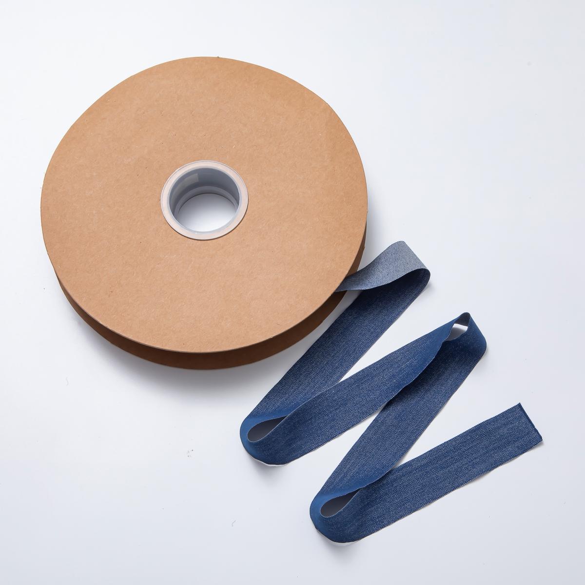 1 yard Denim Blue Jean Fabric Long Ribbon Pieces 25mm Cotton Denim for Jewelry Making Supply ROLL-1712