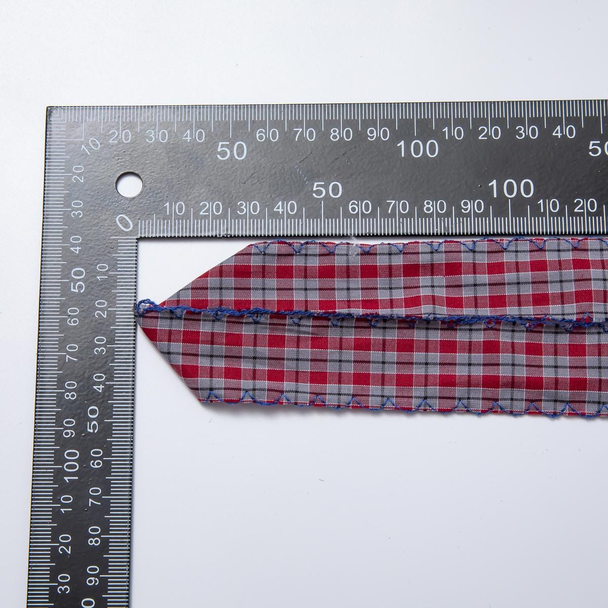 1 yard Plated Red Blue Jean Fabric Long Ribbon Pieces 25mm Cotton for Jewelry Making Supply ROLL-1716