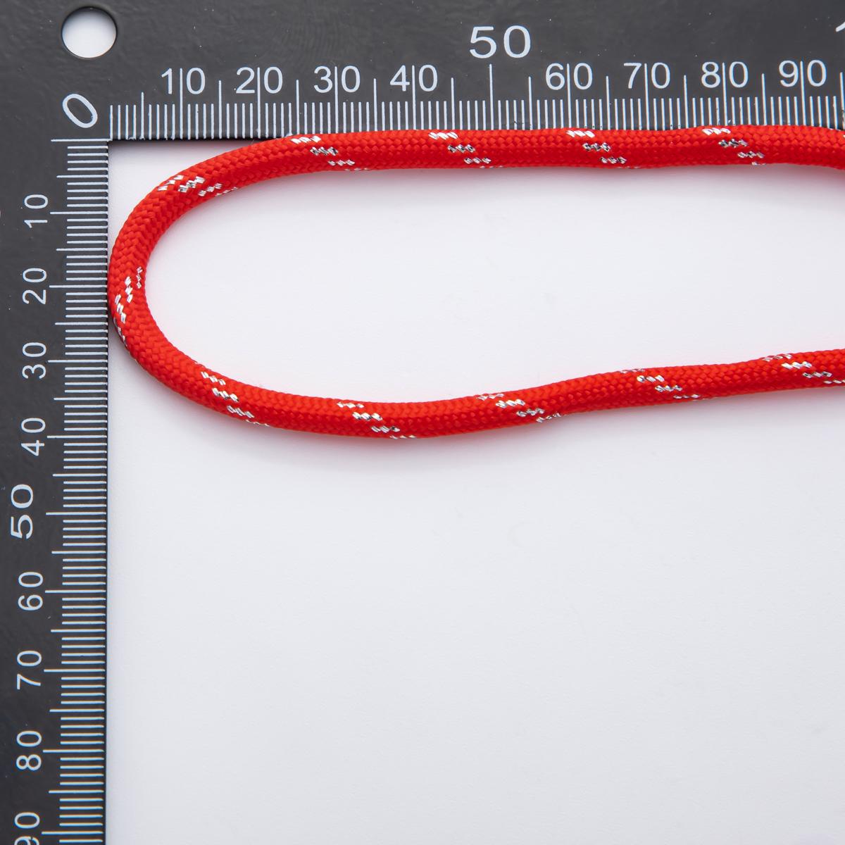 Jewelry Making Dark Red Cord Polyester & Spandex Cord Ropes 5mm Red Braided Rope by Yards | ROLL-1726