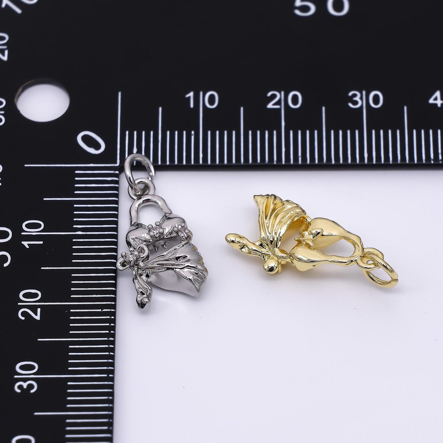 24K Gold Filled 18.5mm Sexy Gorgeous Bikini Charm in Gold & Silver | AH-551