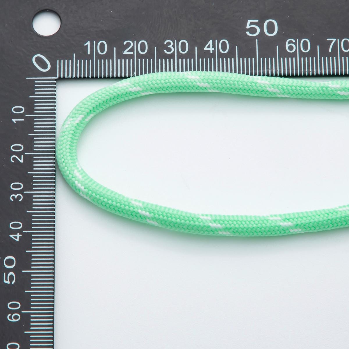 Bag Charm Jewelry Making Green Cord Polyester & Spandex Cord Ropes 5mm Green Braided Rope by Yards | ROLL-1732
