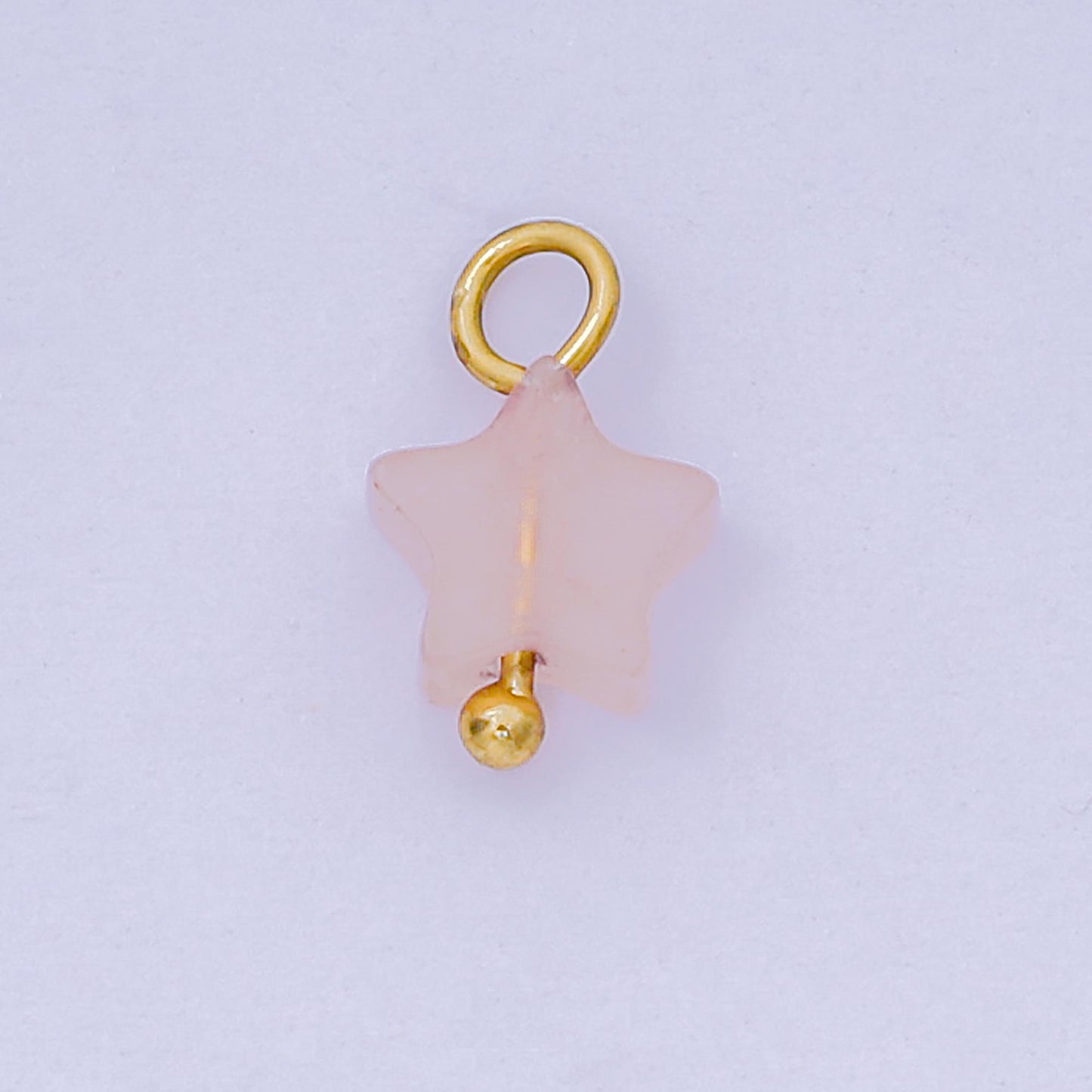 Gemstone Star Bead Charms Pink Blue Pendants 24K Gold Filled Finding DIY Jewelry Making Supplies for Earrings Bracelet AH656