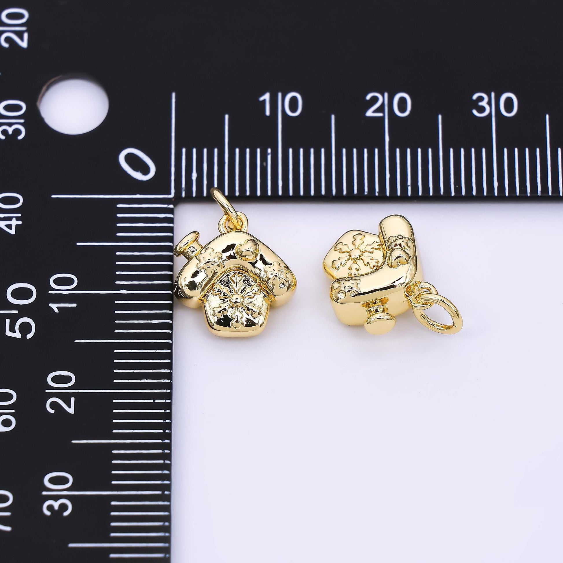 Mini Little house Charm 24k gold filled Home charm | AH-582