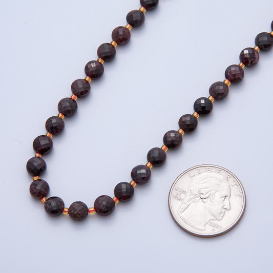 Deep Purple Faceted Beads Natural Gemstone by Strand Finding Rondelle Wholesale Beads | WA-3564