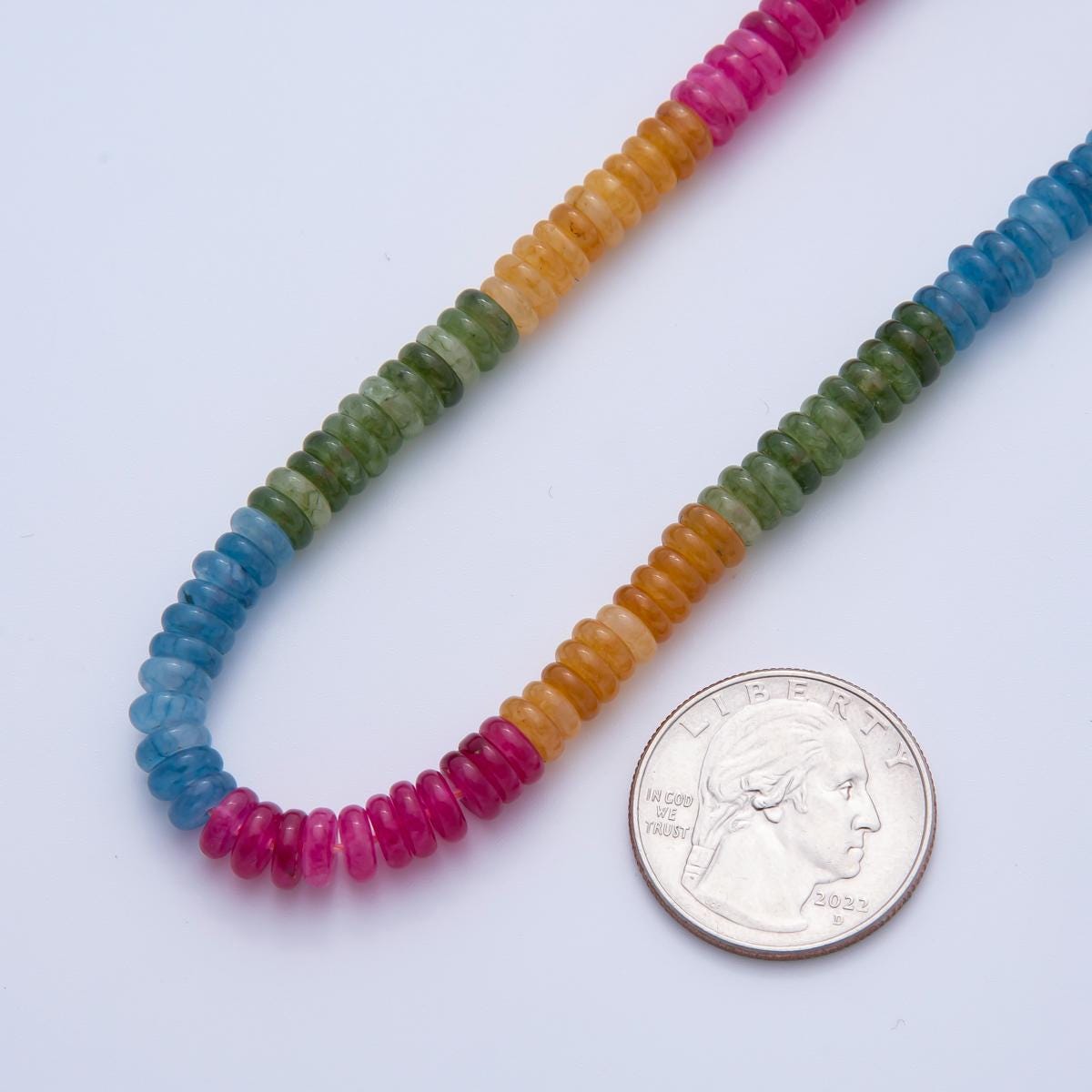 Rainbow Colorful Agate Rondelle Beads 4x6 mm Mix Color Candy Beads Colorful Bead By Strand Approx. 92pcs loose beads WA-3479