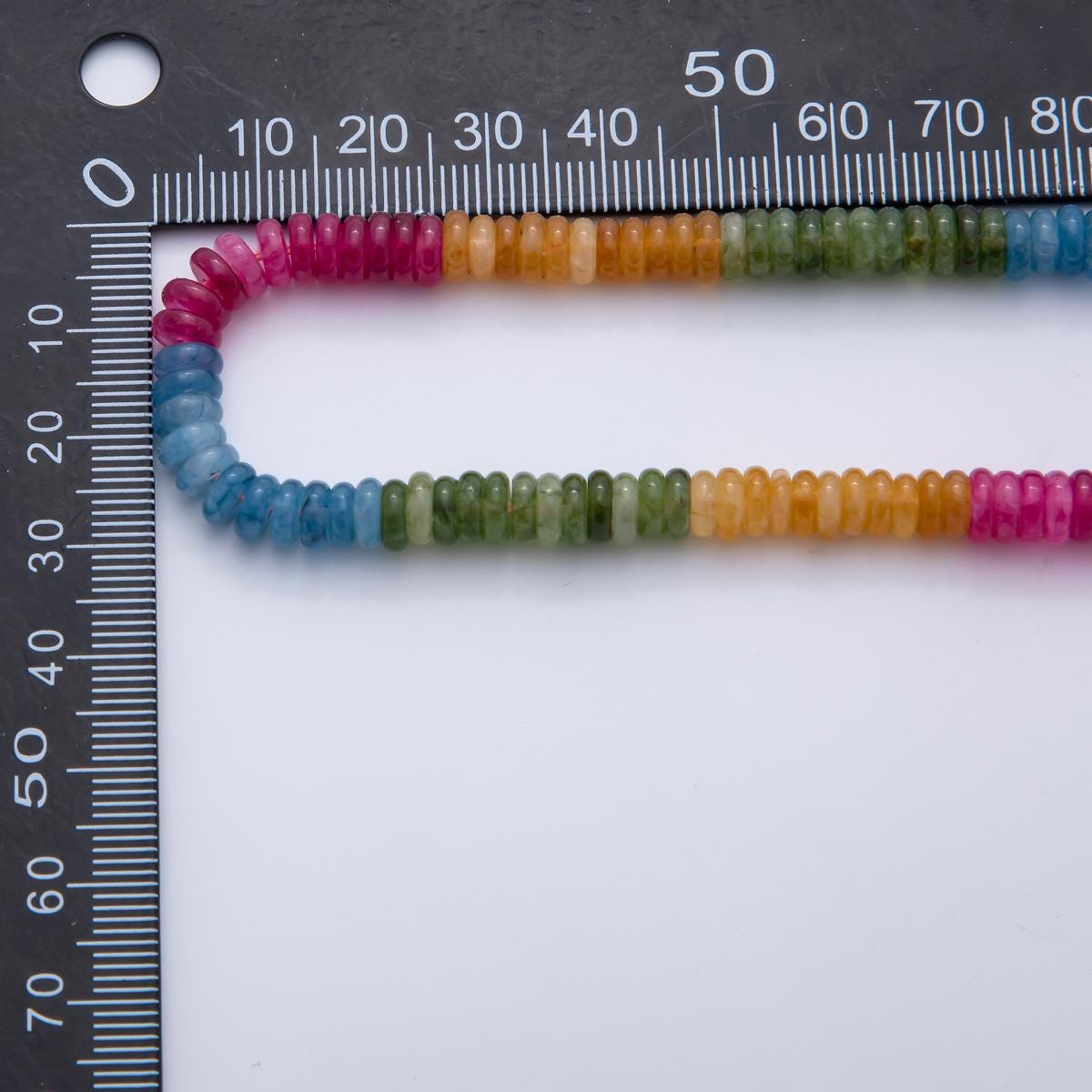Rainbow Colorful Agate Rondelle Beads 4x6 mm Mix Color Candy Beads Colorful Bead By Strand Approx. 92pcs loose beads WA-3479