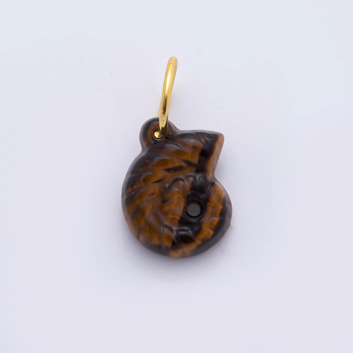 Gemstone Conch Sea Shell Pendant, 18K Gold Filled Beach Semi Precious Stone Sea Snail Conch Shell Charm For Necklace Bracelet Component C548