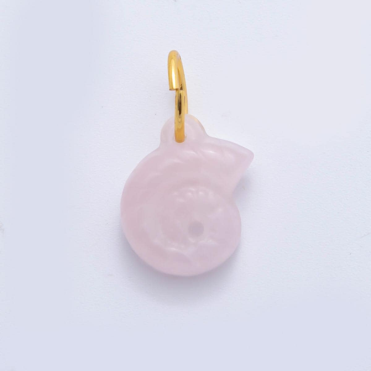 Gemstone Conch Sea Shell Pendant, 18K Gold Filled Beach Semi Precious Stone Sea Snail Conch Shell Charm For Necklace Bracelet Component C548