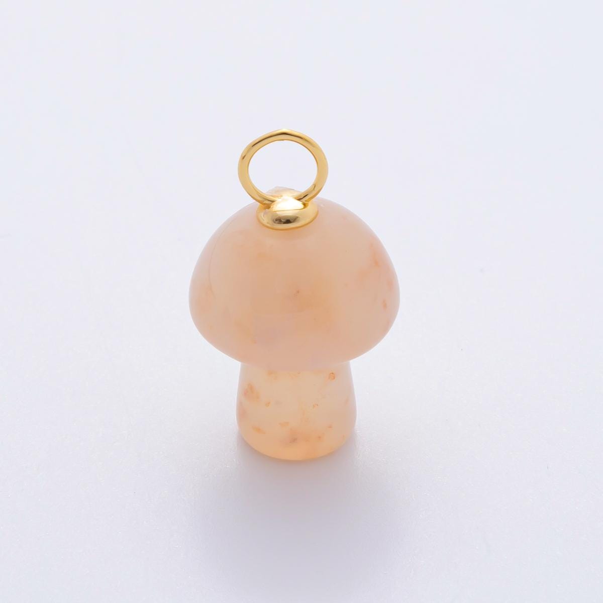 Dainty Gemstone mushroom charm small unique magic mushroom pendant jewelry gift idea for bracelet necklace earring component jewelry E254