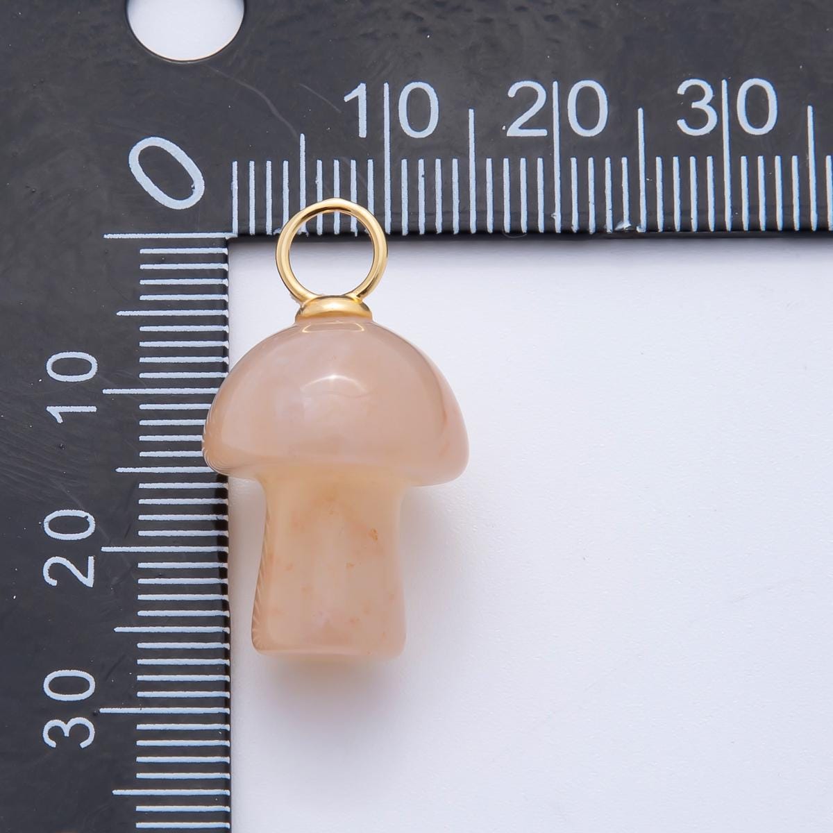 Dainty Gemstone mushroom charm small unique magic mushroom pendant jewelry gift idea for bracelet necklace earring component jewelry E254
