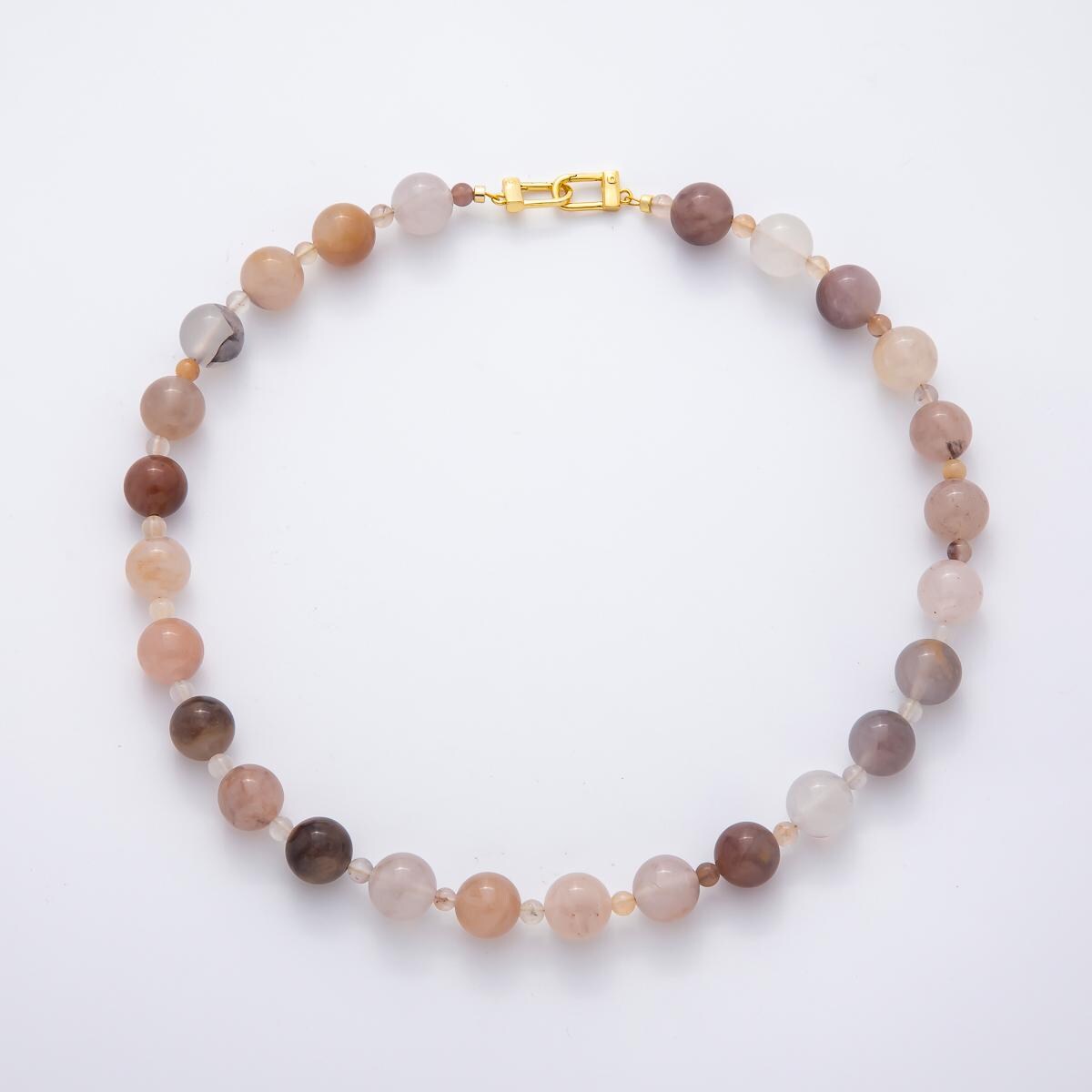 Handcrafted Candy Beaded handmade Gemstone Necklace Bead Cluster 18k gold filled necklace With Enhanced Clasp | WA-3276