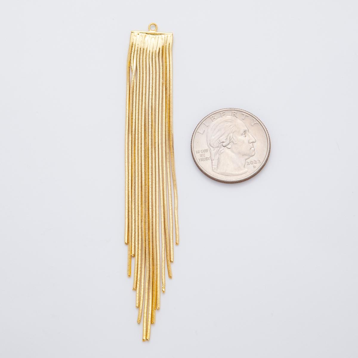 18K Gold Filled Fringe Tassel DIY Jewelry Making Supply Necklace, Earring Component Z-1361
