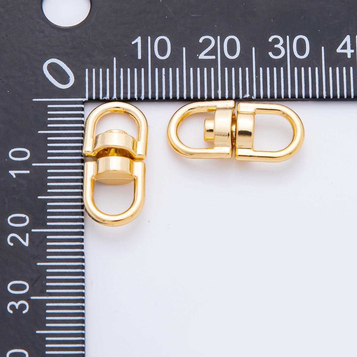PVD Gold Swivel Snap Hooks Clips for Keychains Bag Charm and DIY Projects Durable Spring Clasps for Accessories Jewelry Making Supply Z-1257