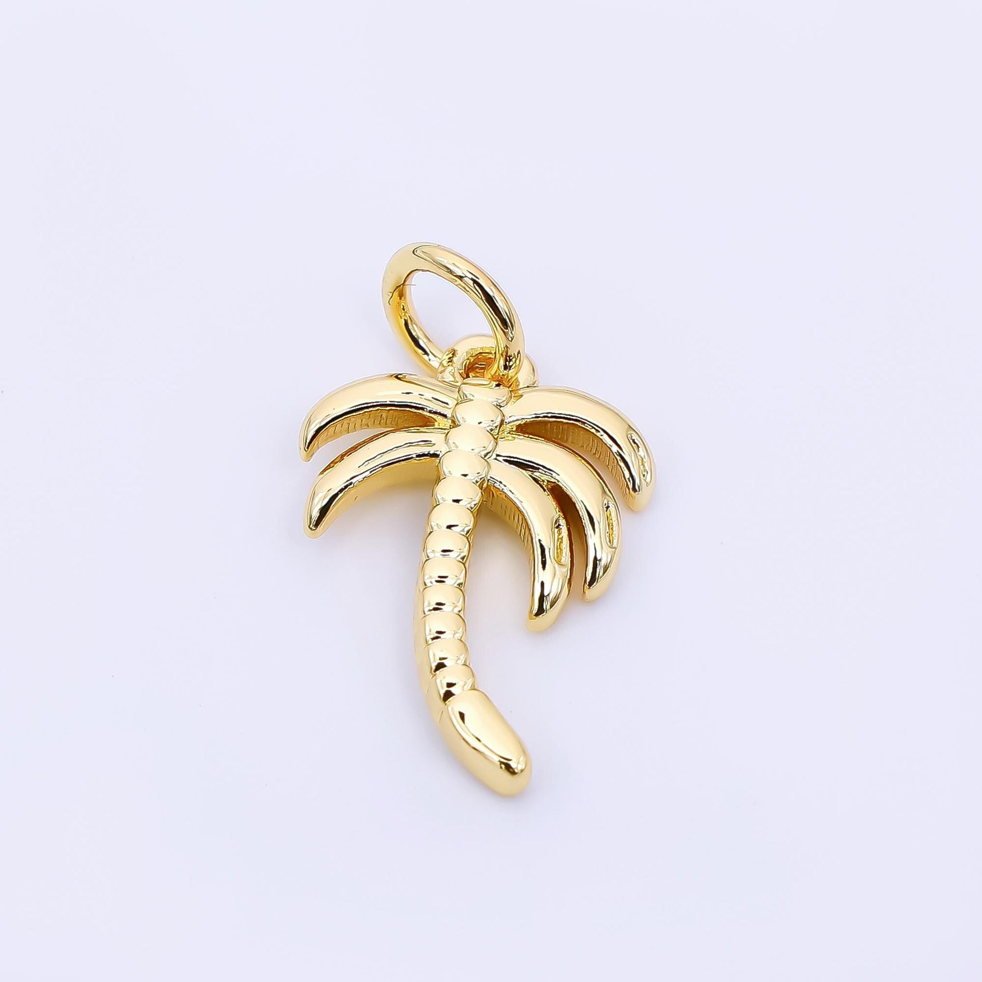 24K Gold Filled 14mm Coconut Tree Charm | AF-537