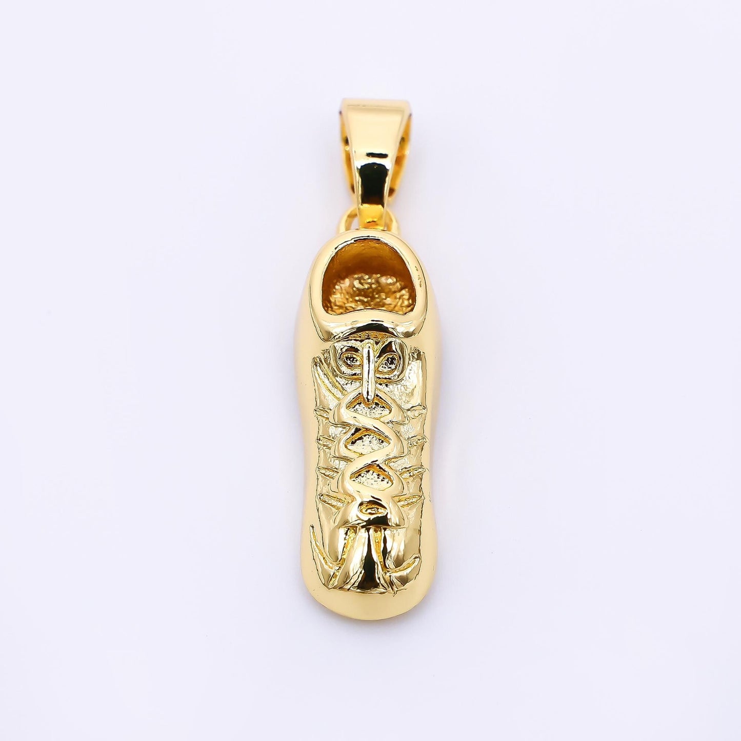 24K Gold Filled 23mm Sport Shoe Sneaker Charm | AH-467