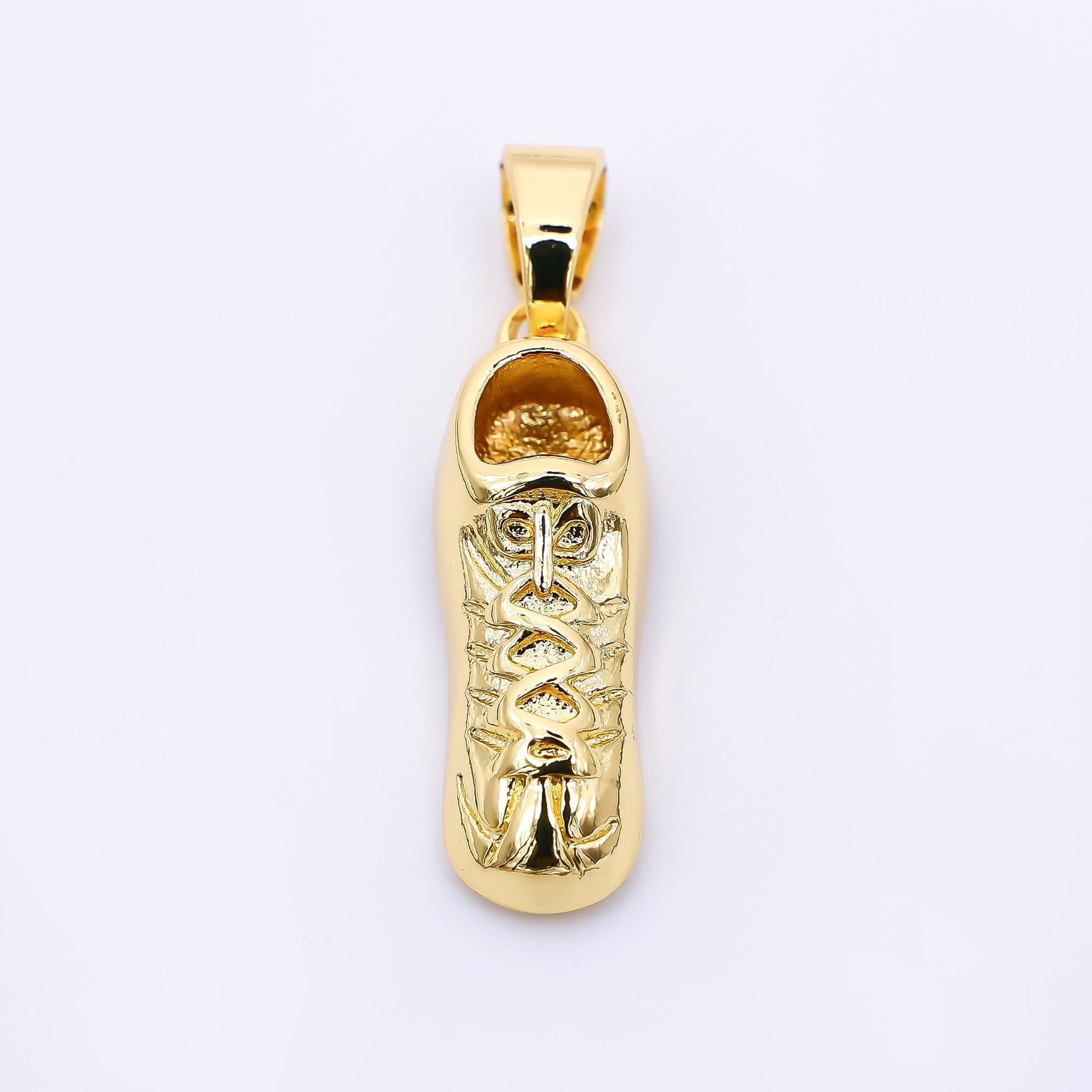 24K Gold Filled 23mm Sport Shoe Sneaker Charm | AH-467