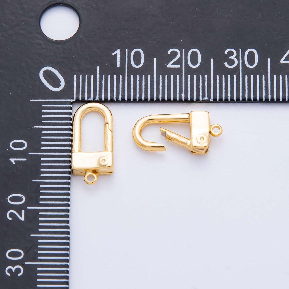 18K Gold Filled Snap Clasp Lobster Clasp, Charm Holder Clasp for DIY Jewelry Making Supply