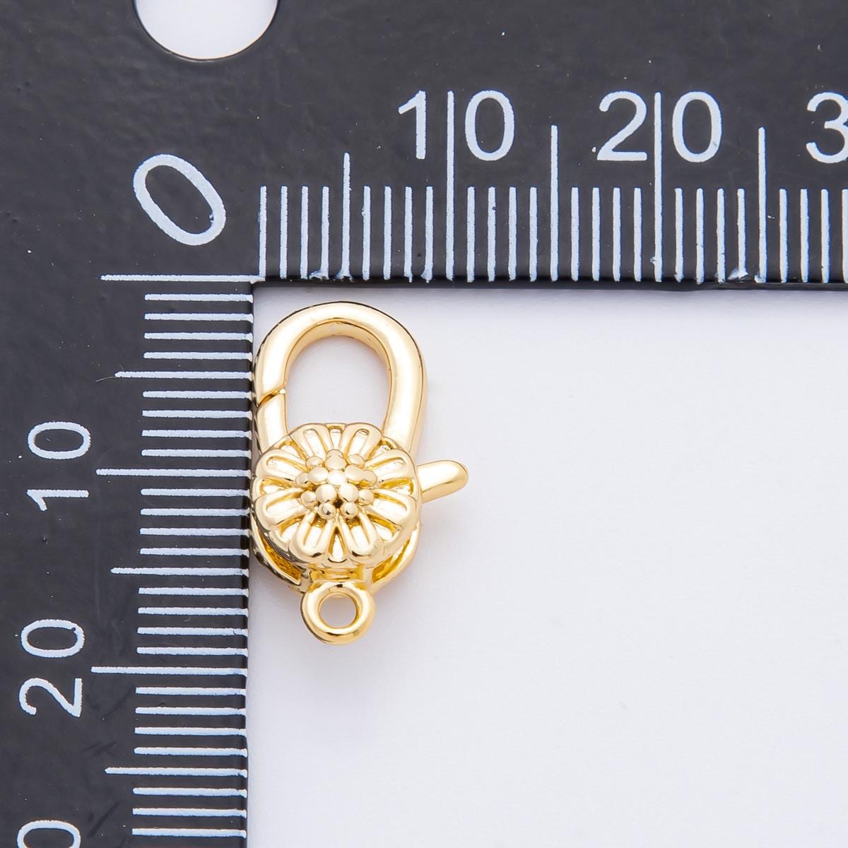 18K Gold Filled Snap Clasp Lobster Clasp, Charm Holder Clasp for DIY Jewelry Making Supply