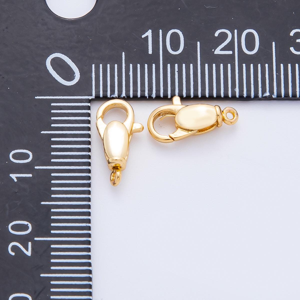 18K Gold Filled Snap Clasp Lobster Clasp, Charm Holder Clasp for DIY Jewelry Making Supply