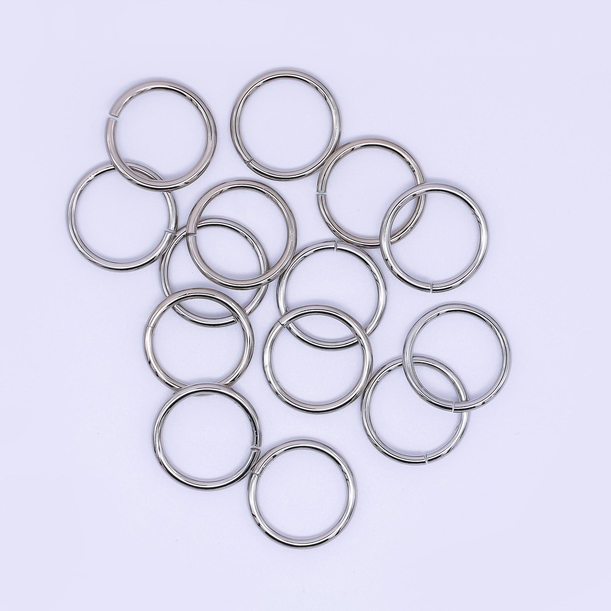 24K Gold Filled 16mm Classic Simple Round Jump ring Findings in Gold & Silver | SP1638