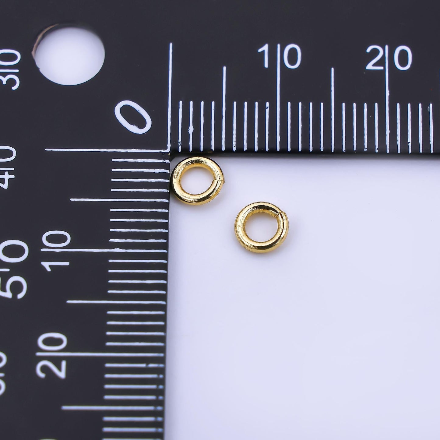 24K Gold Filled 5mm Classic Tiny Round Jump ring Findings in Gold & Silver | SP1640