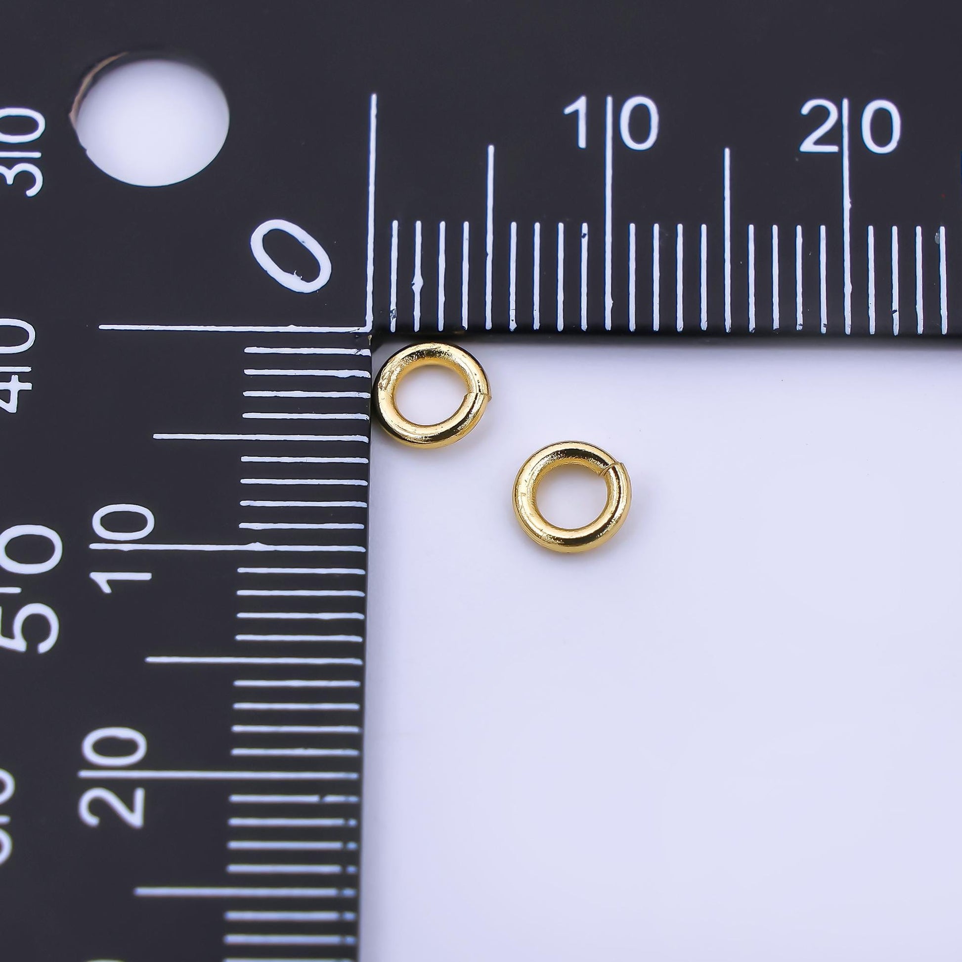 24K Gold Filled 5mm Classic Tiny Round Jump ring Findings in Gold & Silver | SP1640
