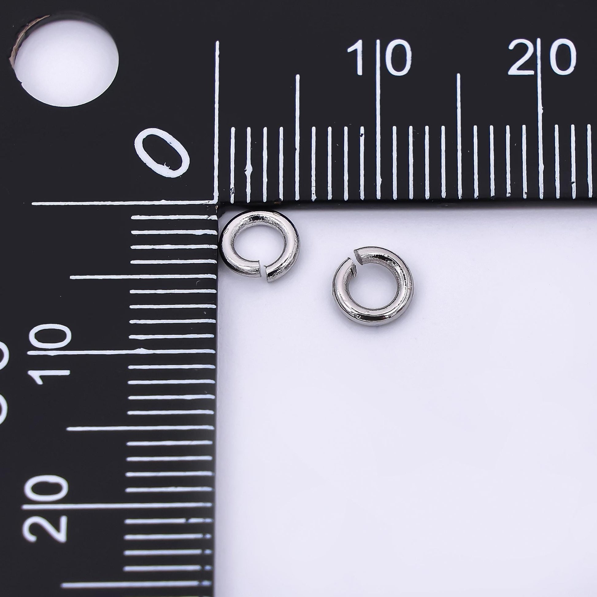 24K Gold Filled 5mm Classic Tiny Round Jump ring Findings in Gold & Silver | SP1640