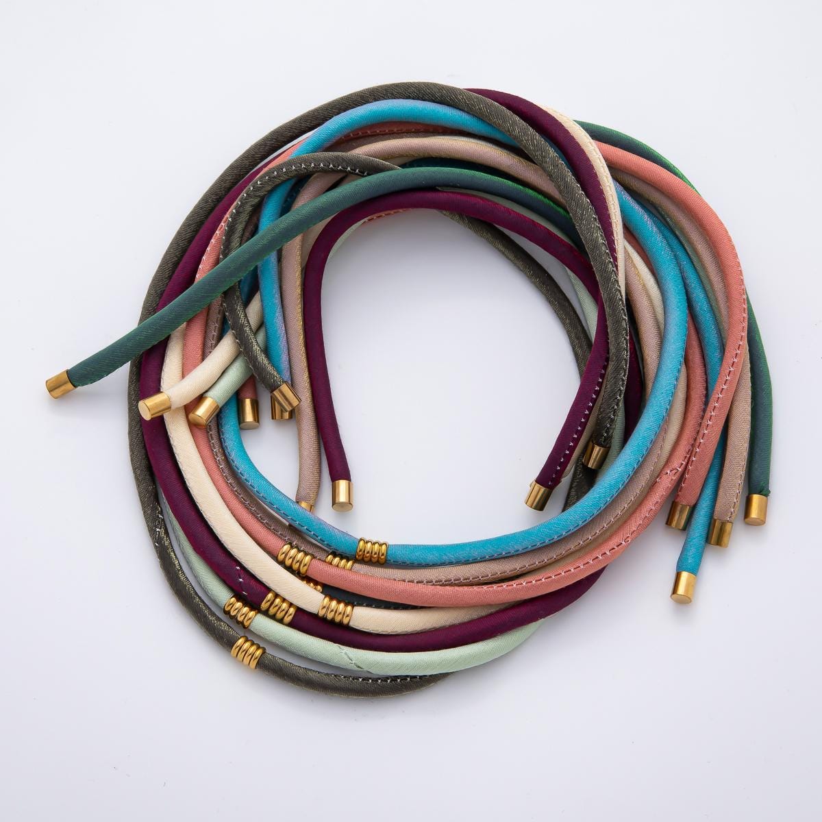 Dainty Soft Silk feel Paracord Knot Tied Necklace for Cord Necklace Supply | WA-1628 ~ WA-1652