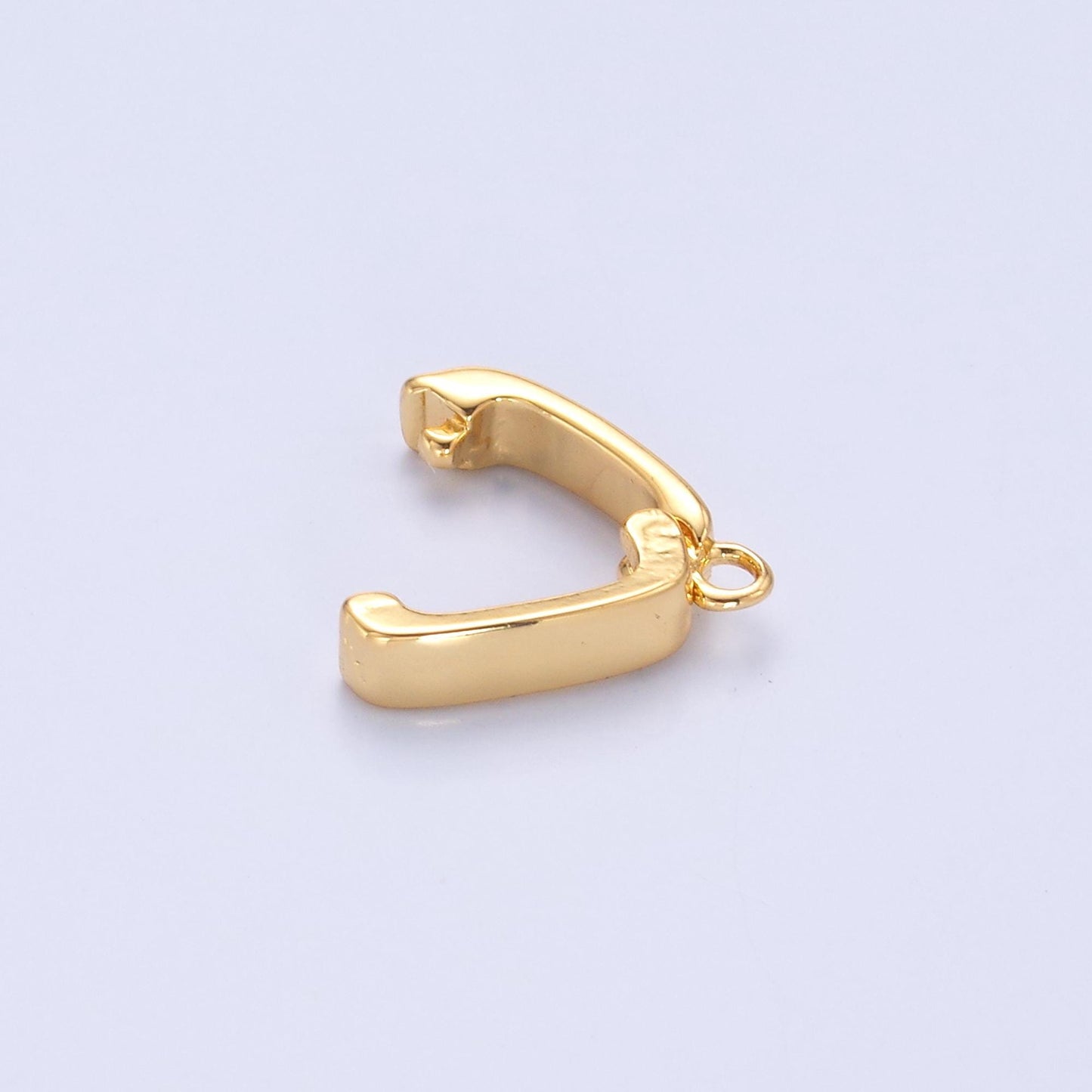24K Gold Filled 13mm Hinged Rectangular Bail Pendant Spacer Holder | Z1319