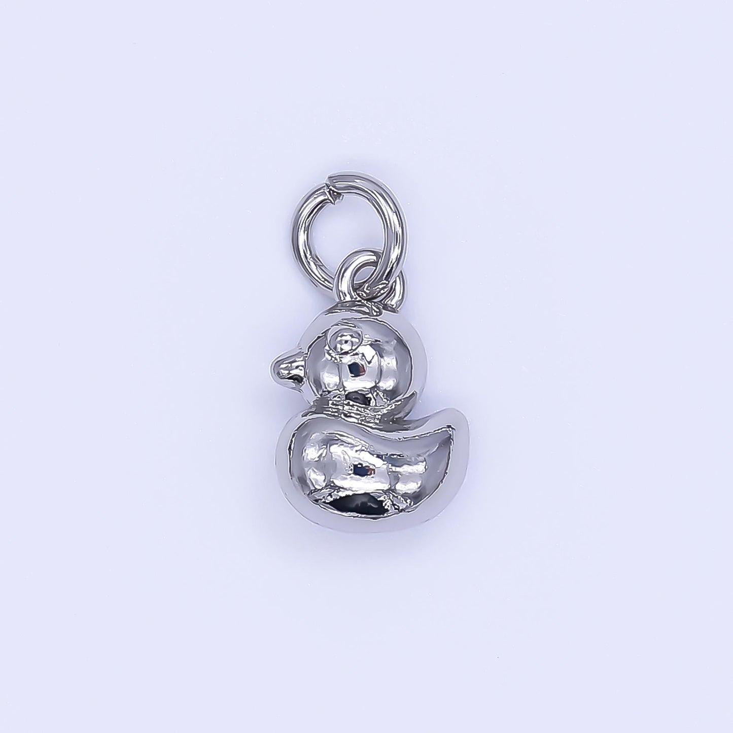 24K Gold Filled 11mm Baby Duck Animal Charm in Gold & Silver | AH-579