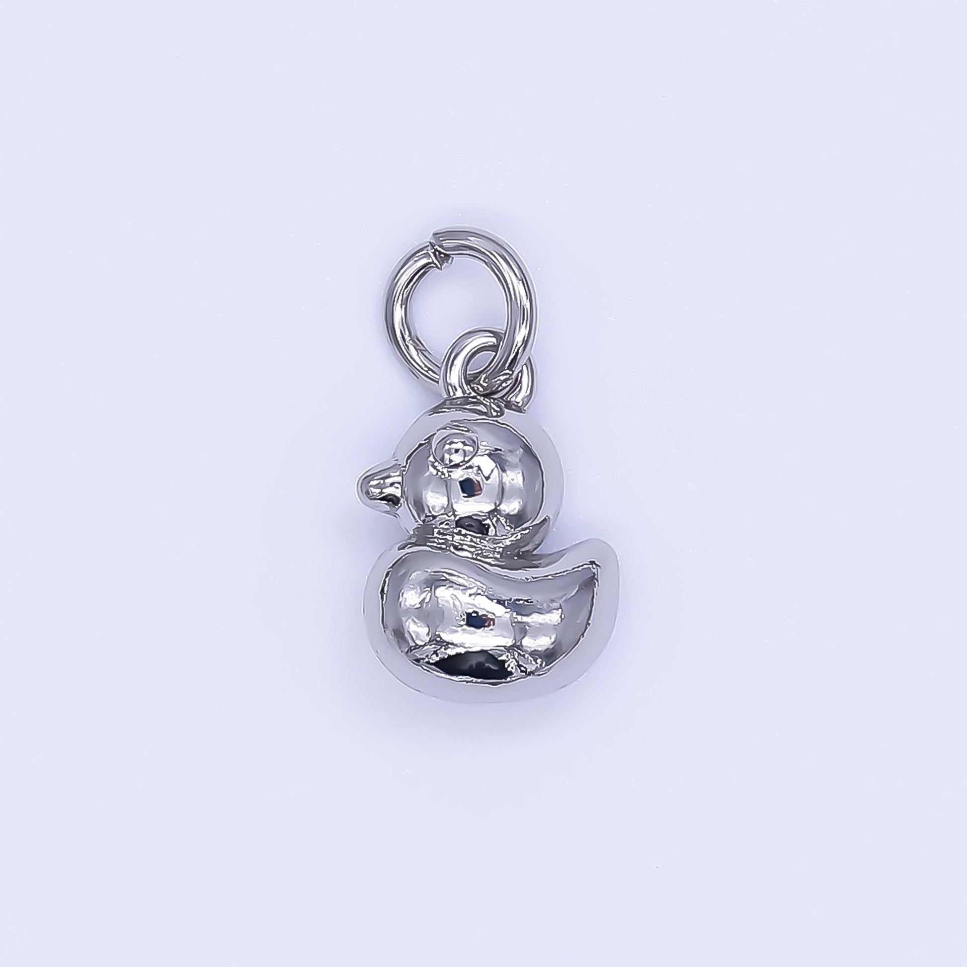 24K Gold Filled 11mm Baby Duck Animal Charm in Gold & Silver | AH-579